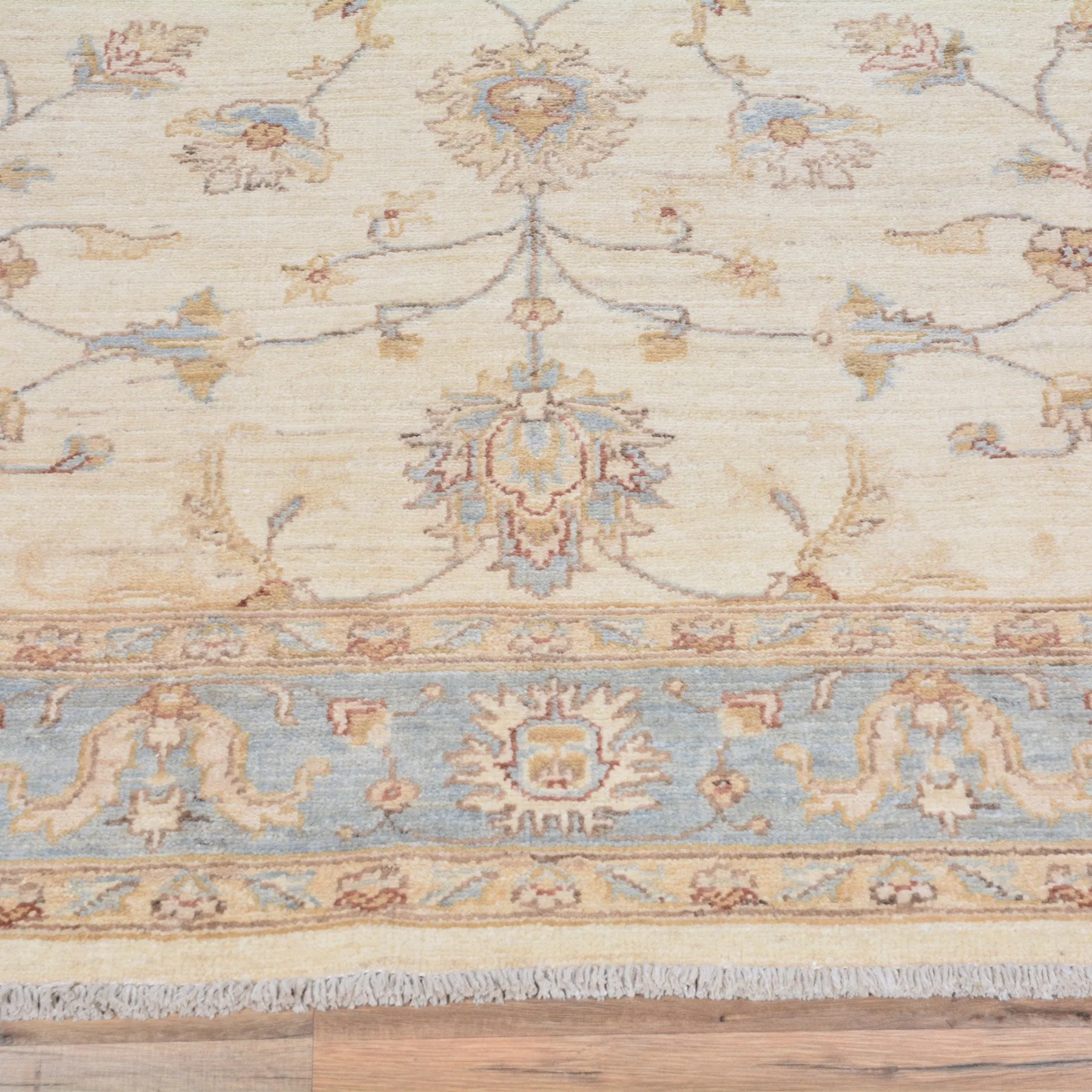 Hand-Knotted Fine Tribal Oushak Design Wool Rug (Size 5.0 X 6.8) Brral-3237