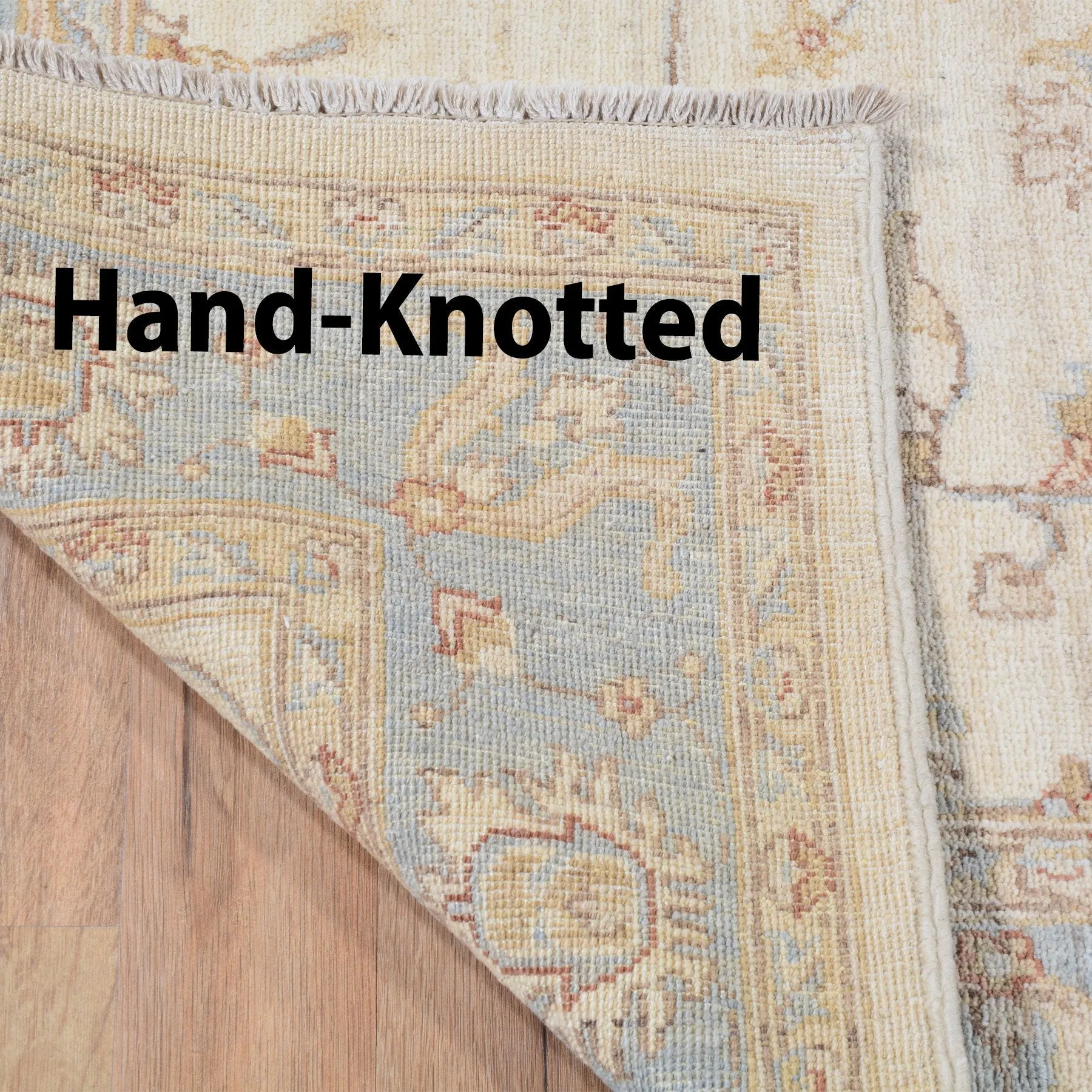 Hand-Knotted Fine Tribal Oushak Design Wool Rug (Size 5.0 X 6.8) Brral-3237