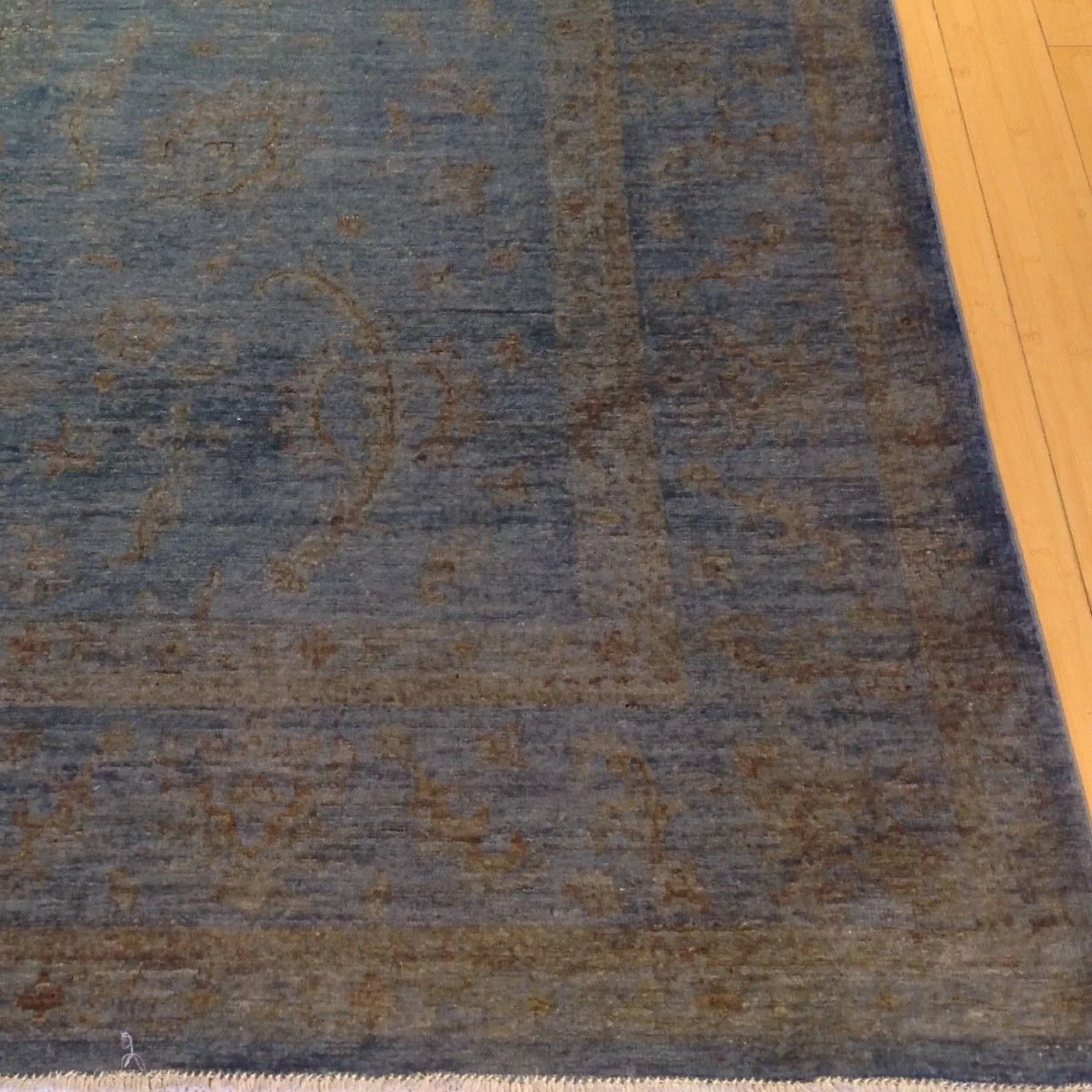 Hand-Knotted Fine Tribal Peshawar Overdyed Chobi Wool Rug (Size 5.9 X 8.0) Brral-3984