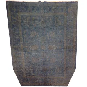 Hand-Knotted Fine Tribal Peshawar Overdyed Chobi Wool Rug (Size 5.9 X 8.0) Brral-3984