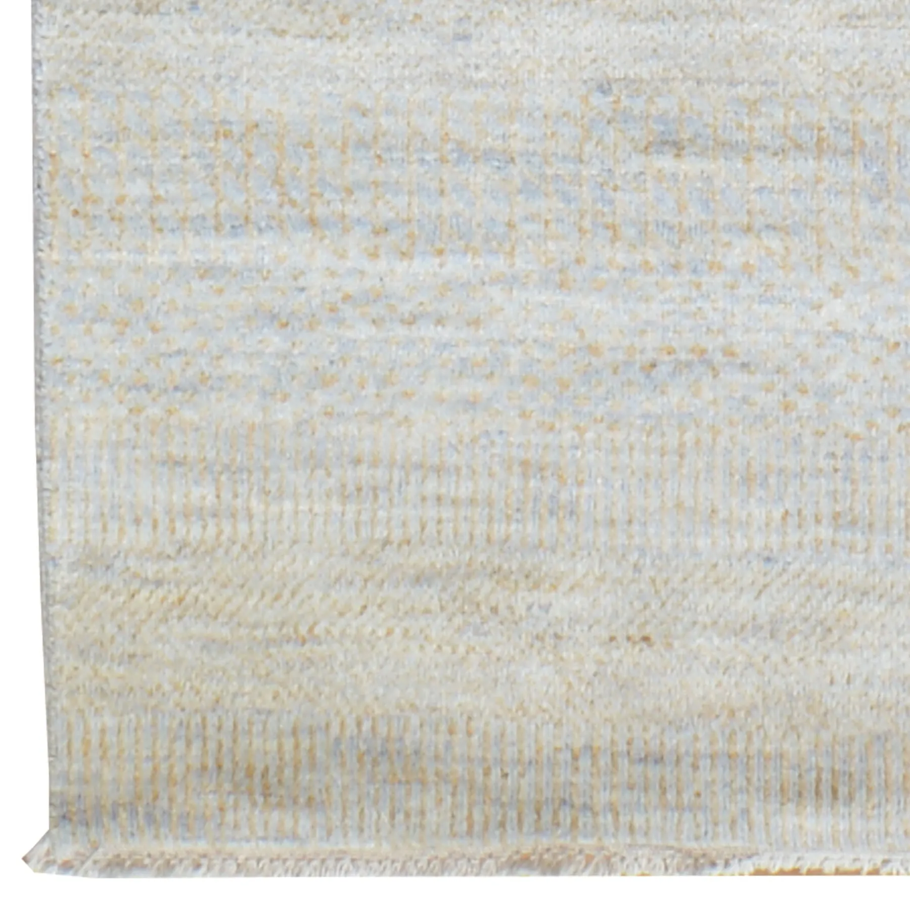 Hand-Knotted Grey Modern Design Handmade Wool Rug (Size 2.6 X 14.5) Cwral-7260