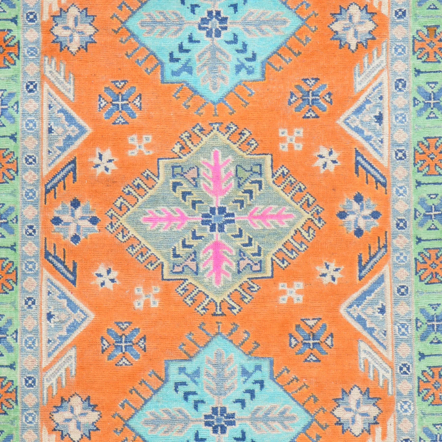 Hand-Knotted Handmade Geometric Design Wool Rug (Size 3.2 X 4.6) Cwral-7740
