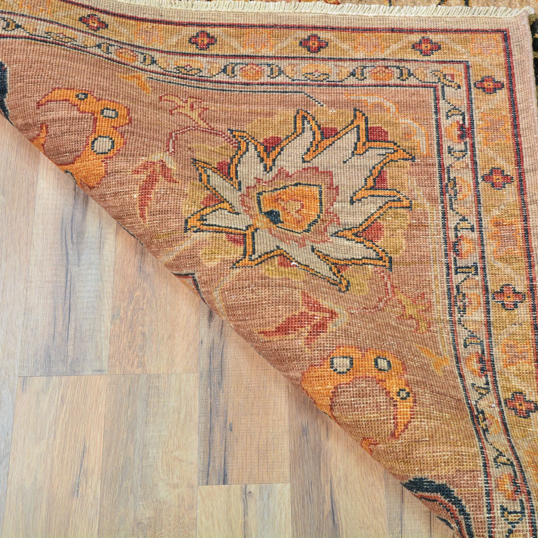 Hand-Knotted Handmade Traditional Design Wool Rug (Size 10.1 X 13.7) Cwral-8718