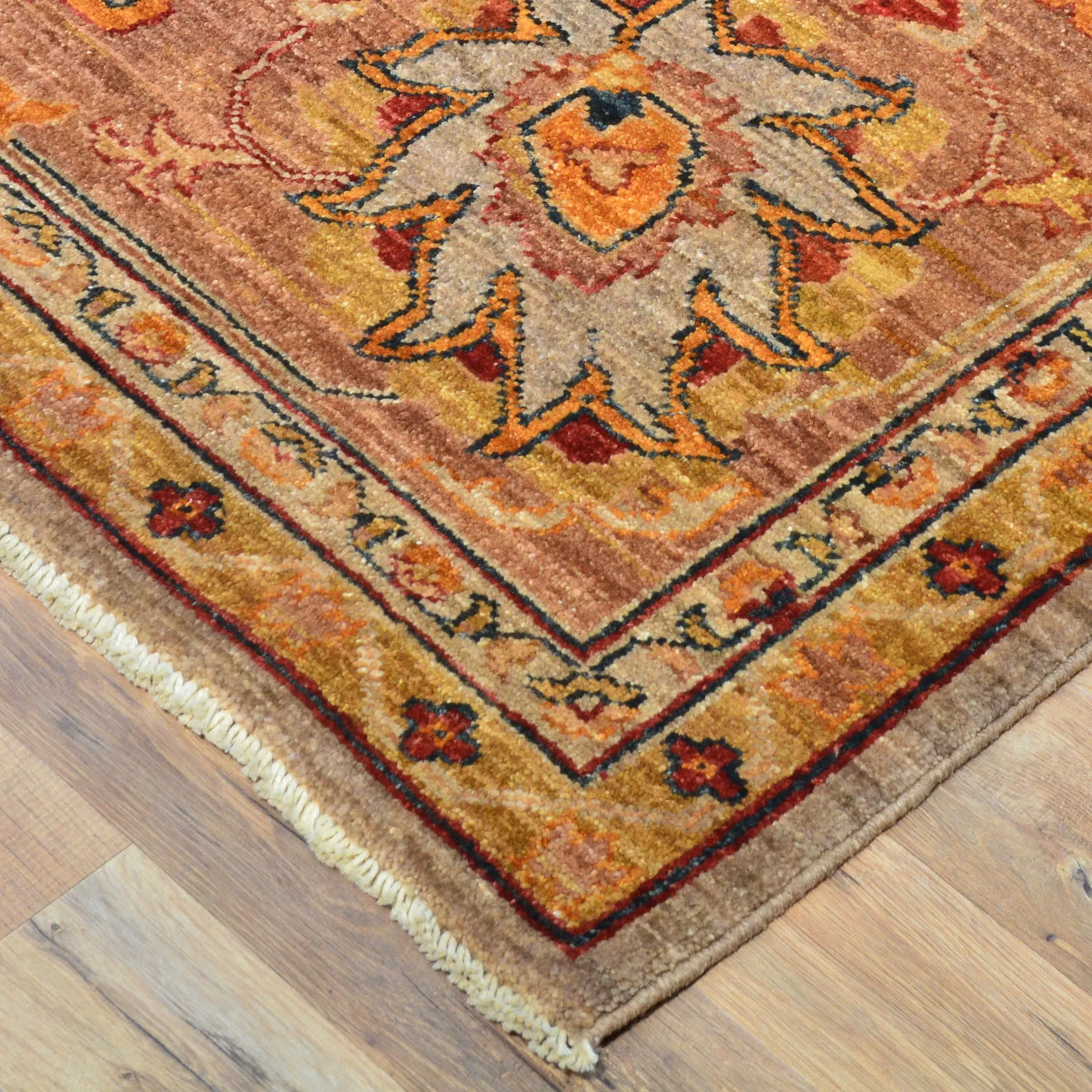 Hand-Knotted Handmade Traditional Design Wool Rug (Size 10.1 X 13.7) Cwral-8718
