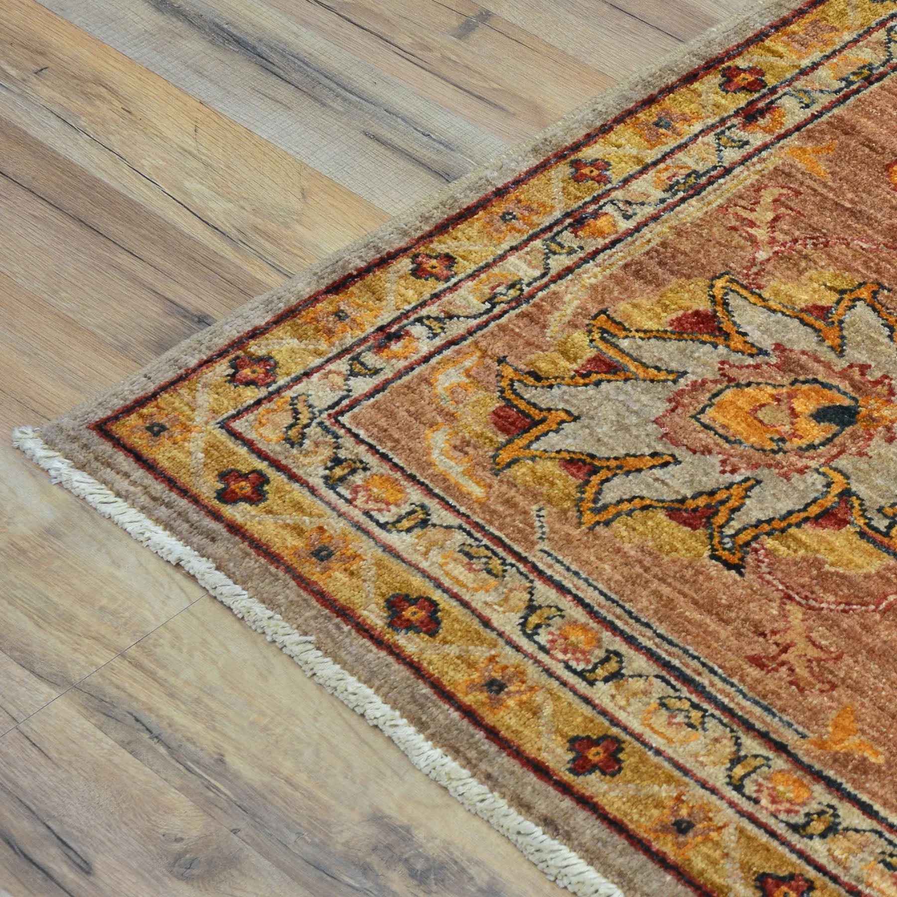 Hand-Knotted Handmade Traditional Design Wool Rug (Size 10.1 X 13.7) Cwral-8718