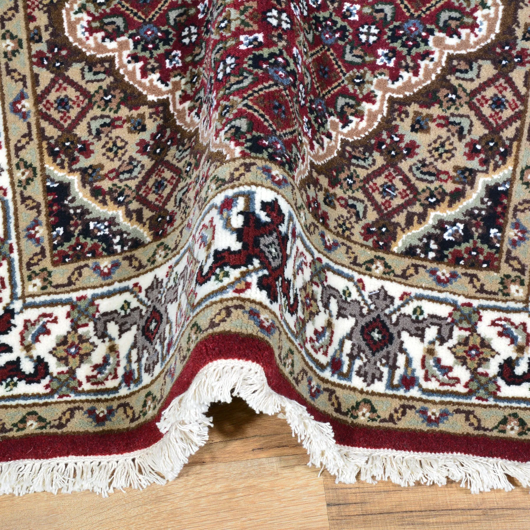 Hand-Knotted Indo Tabriz Design Handmade Wool Rug (Size 2.7 X 10.0) Brral-3864