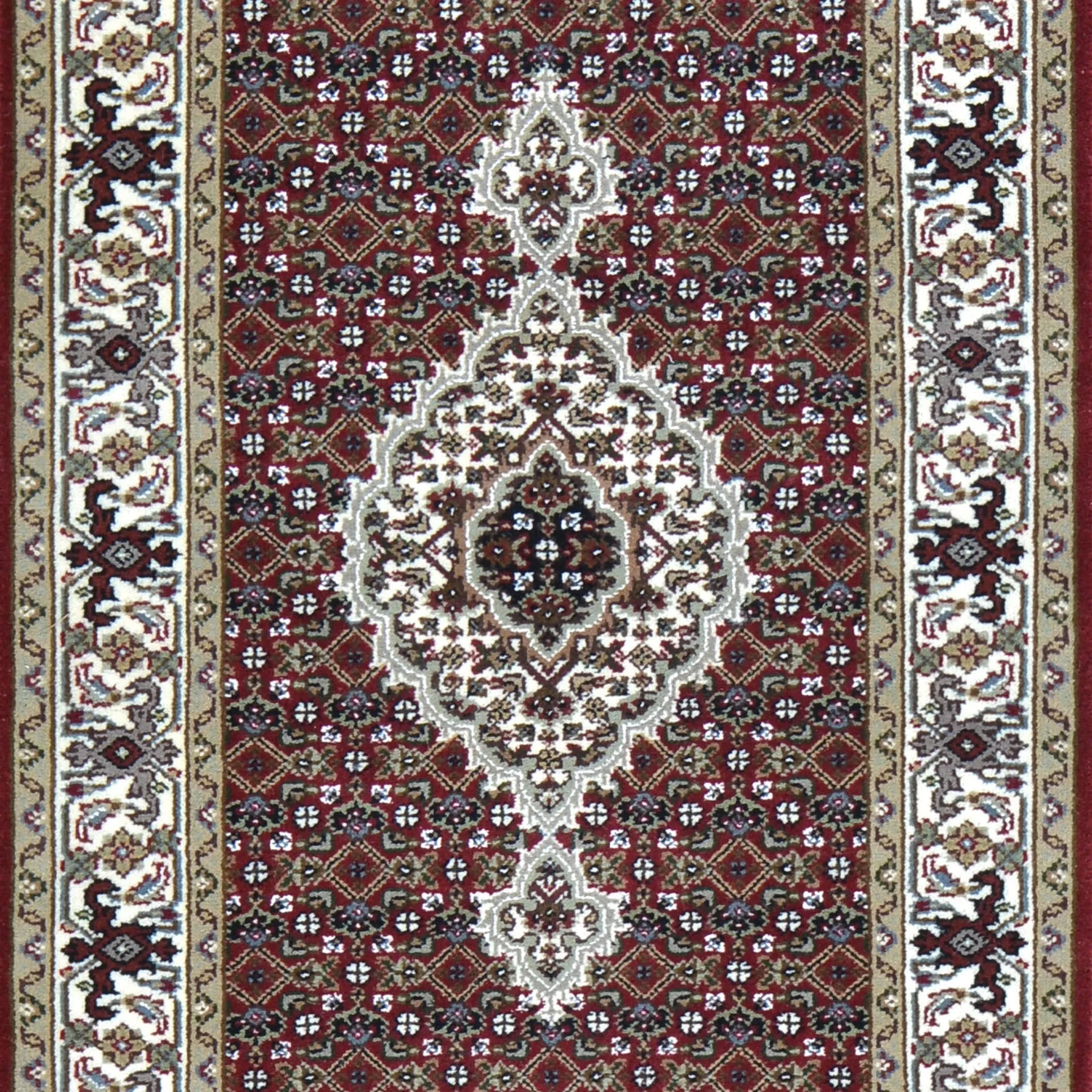 Hand-Knotted Indo Tabriz Design Handmade Wool Rug (Size 2.7 X 10.0) Brral-3864