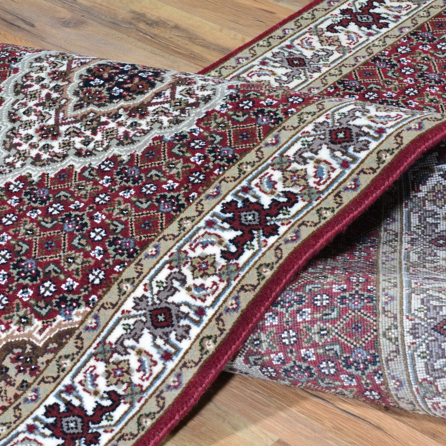 Hand-Knotted Indo Tabriz Design Handmade Wool Rug (Size 2.7 X 10.0) Brral-3864