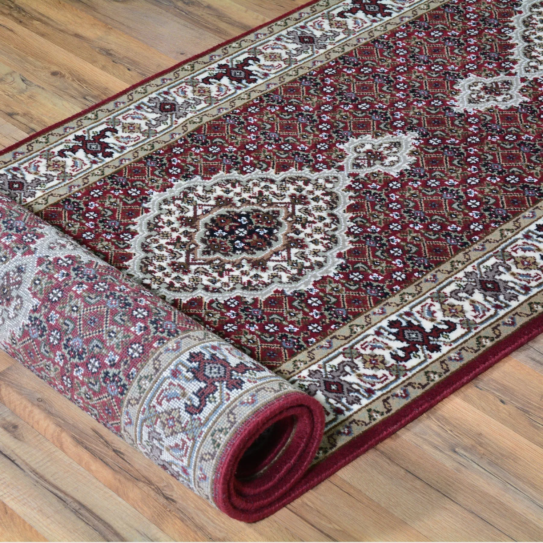 Hand-Knotted Indo Tabriz Design Handmade Wool Rug (Size 2.7 X 10.0) Brral-3864