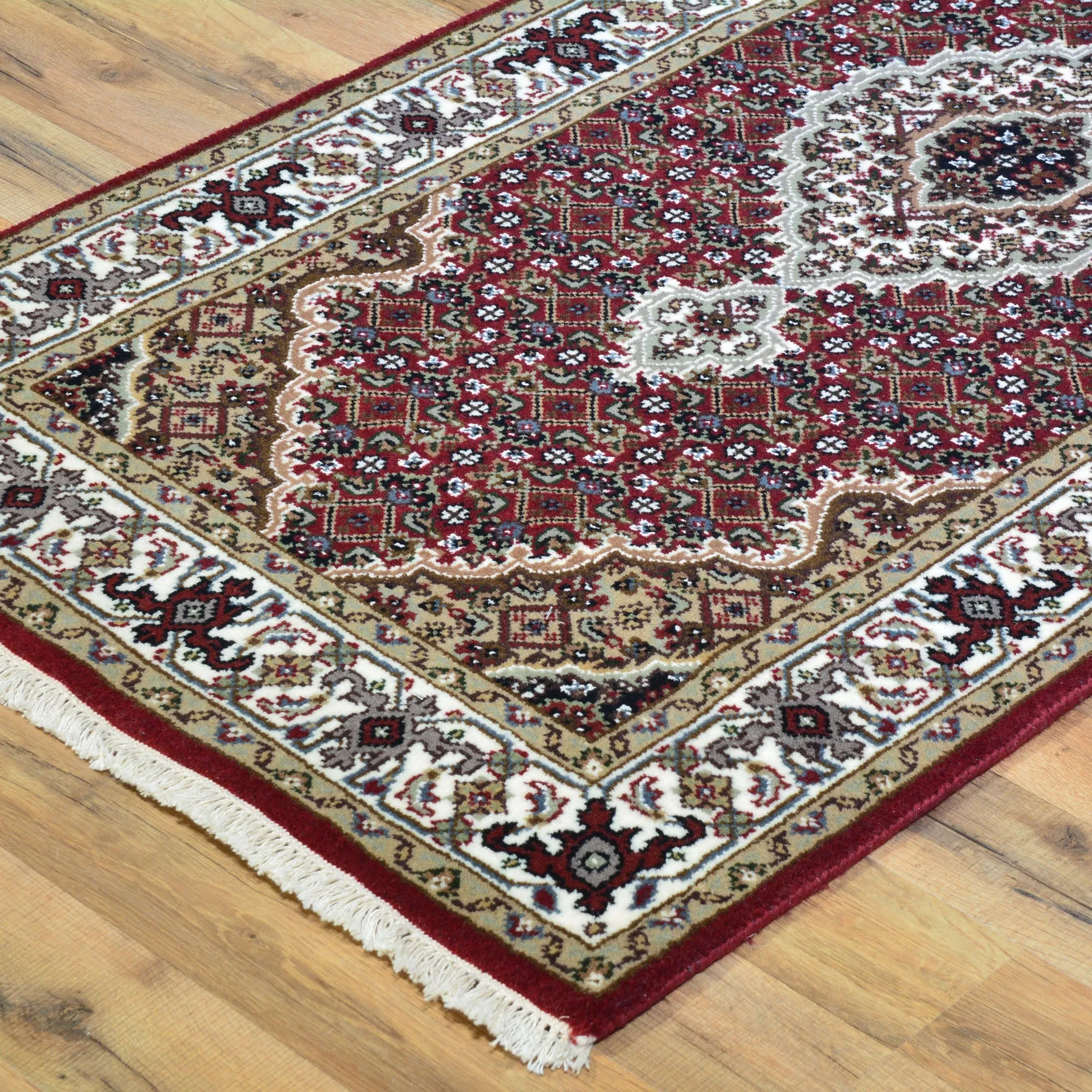 Hand-Knotted Indo Tabriz Design Handmade Wool Rug (Size 2.7 X 10.0) Brral-3864
