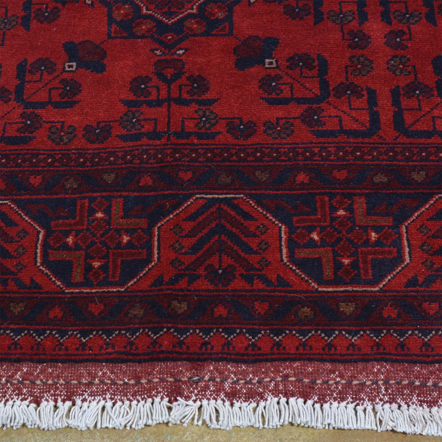 Hand-Knotted Khal Mohammadi Turkoman Wool Rug (Size 6.9 X 10.4) Brrsf-6108