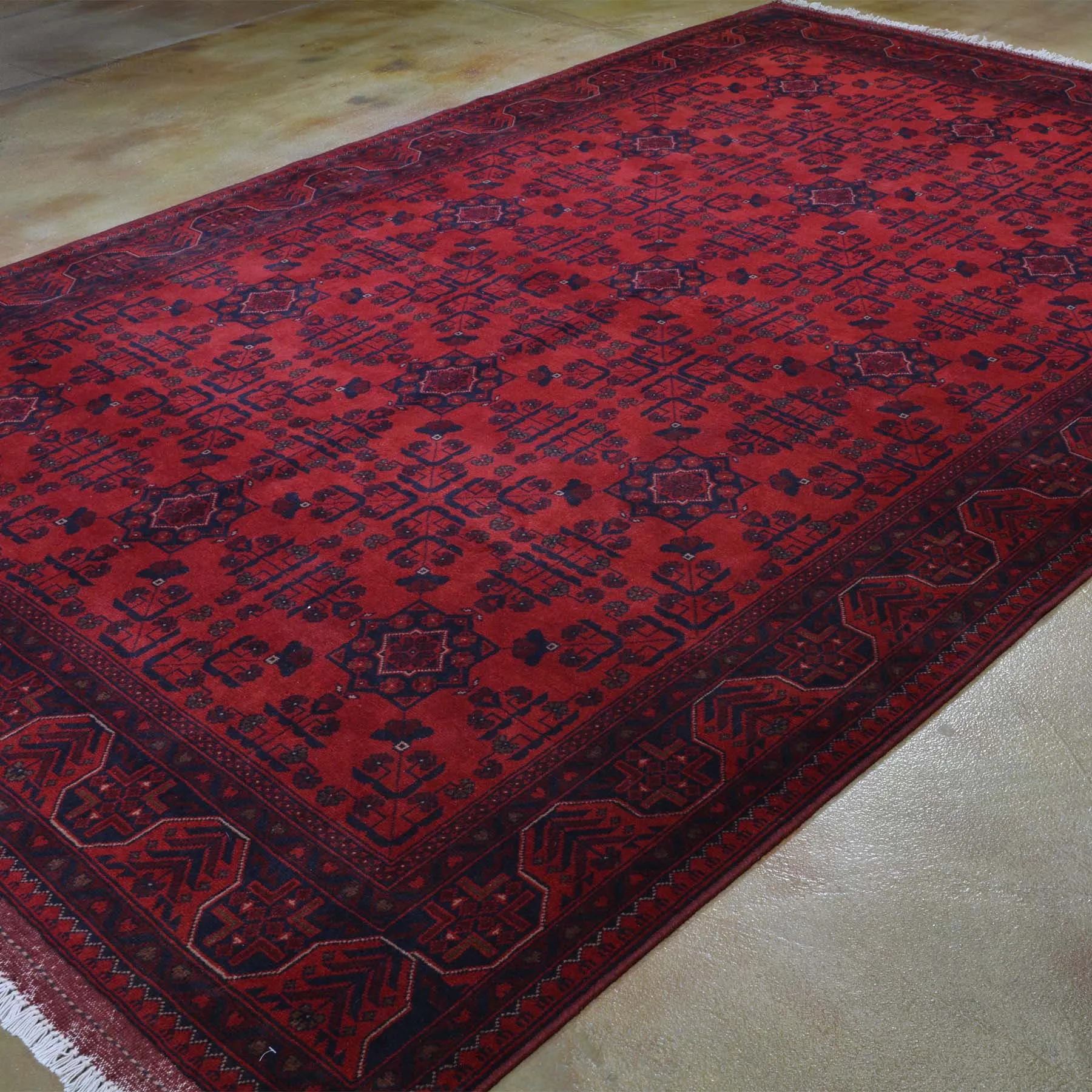 Hand-Knotted Khal Mohammadi Turkoman Wool Rug (Size 6.9 X 10.4) Brrsf-6108