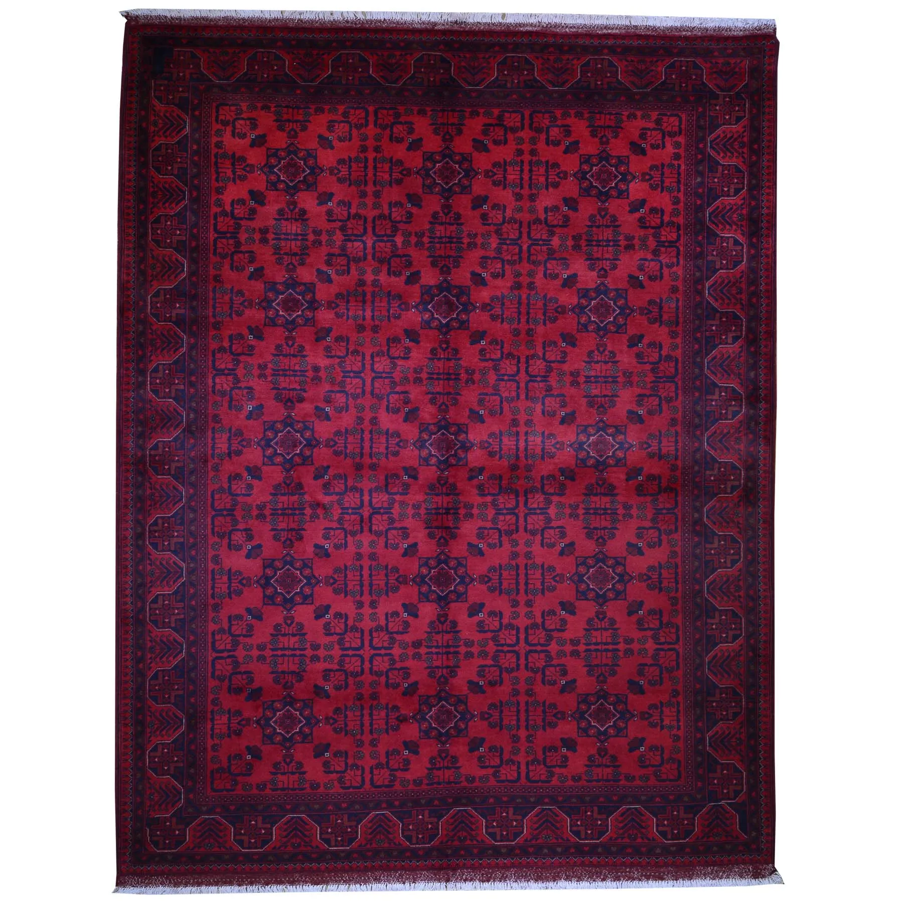 Hand-Knotted Khal Mohammadi Turkoman Wool Rug (Size 6.9 X 10.4) Brrsf-6108