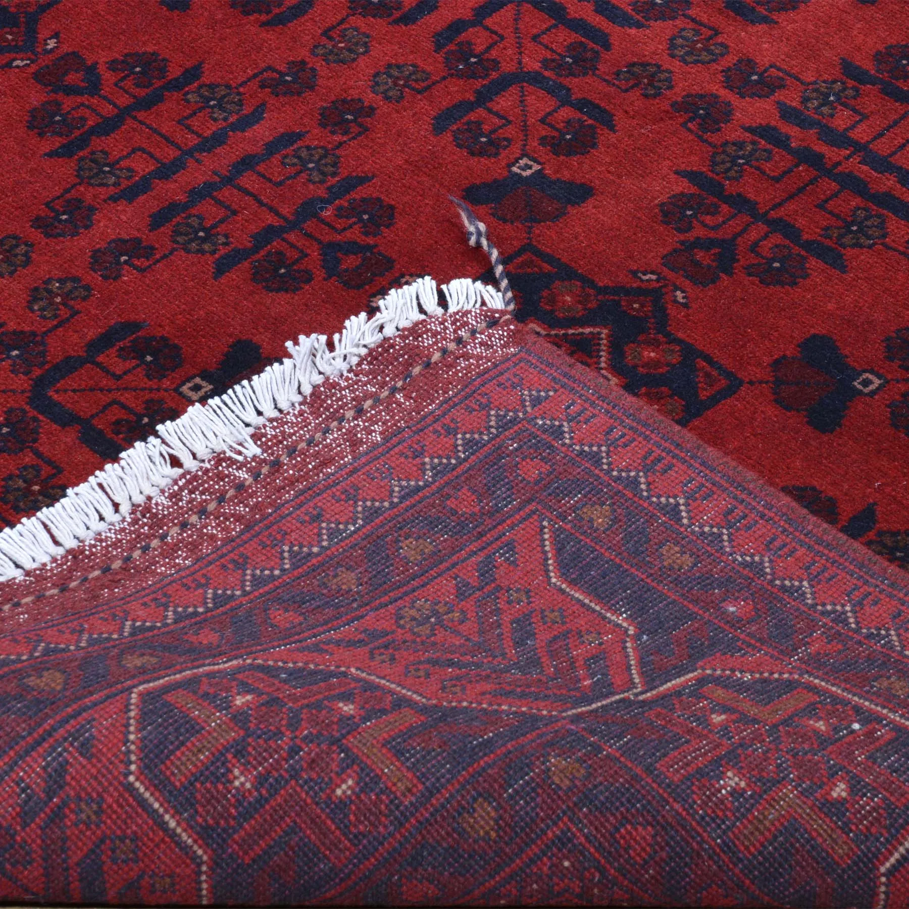 Hand-Knotted Khal Mohammadi Turkoman Wool Rug (Size 6.9 X 10.4) Brrsf-6108