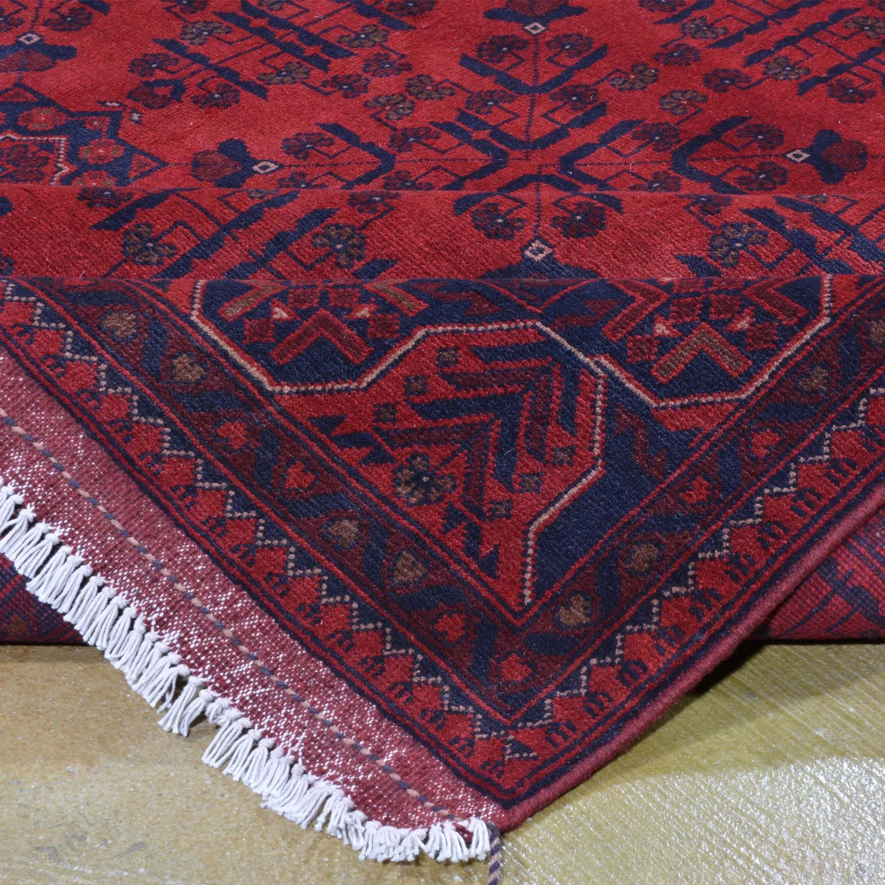 Hand-Knotted Khal Mohammadi Turkoman Wool Rug (Size 6.9 X 10.4) Brrsf-6108
