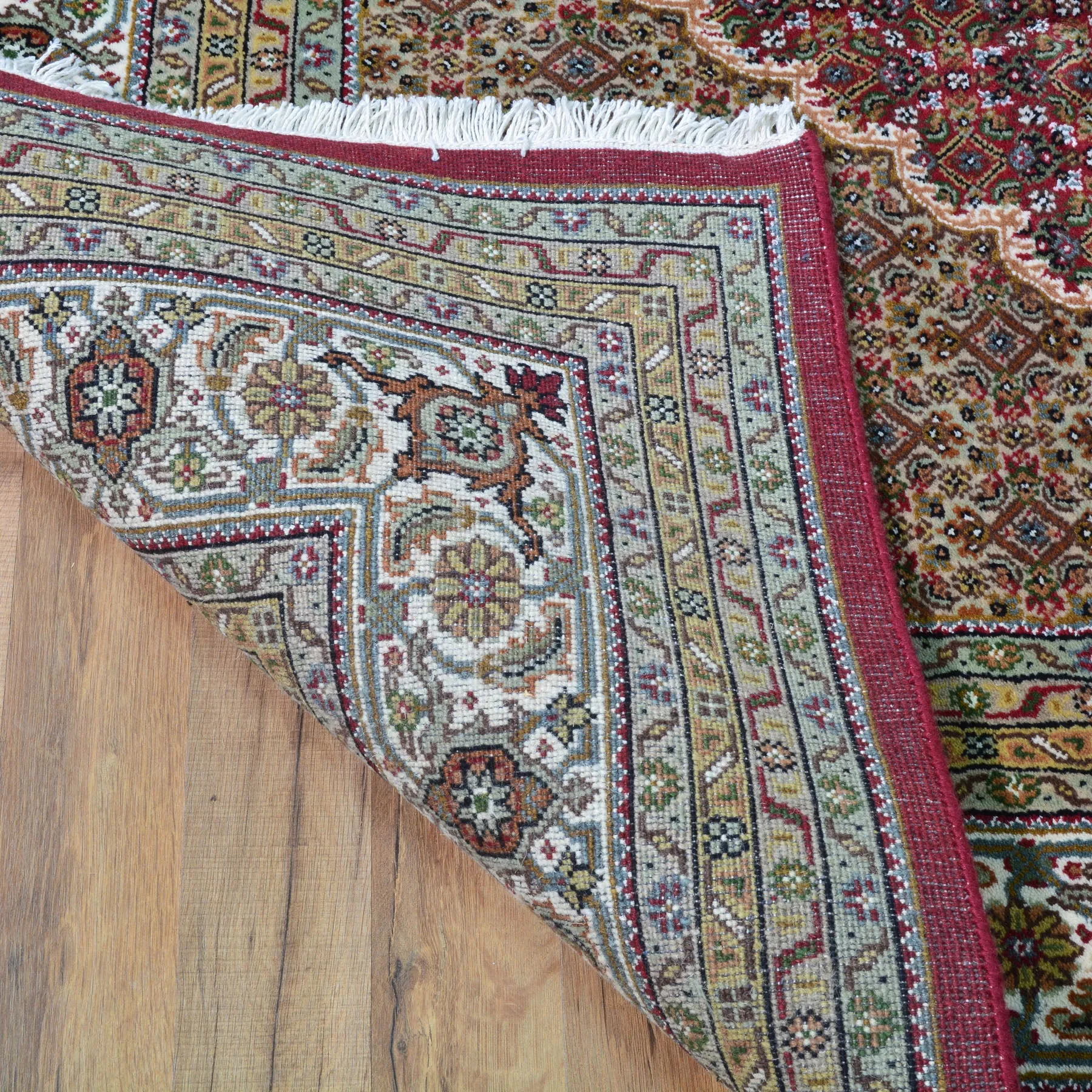 Hand-Knotted Mahi Tabriz Design Handmade Wool & Silk Rug (Size 8.0 X 10.3) Cwral-9237