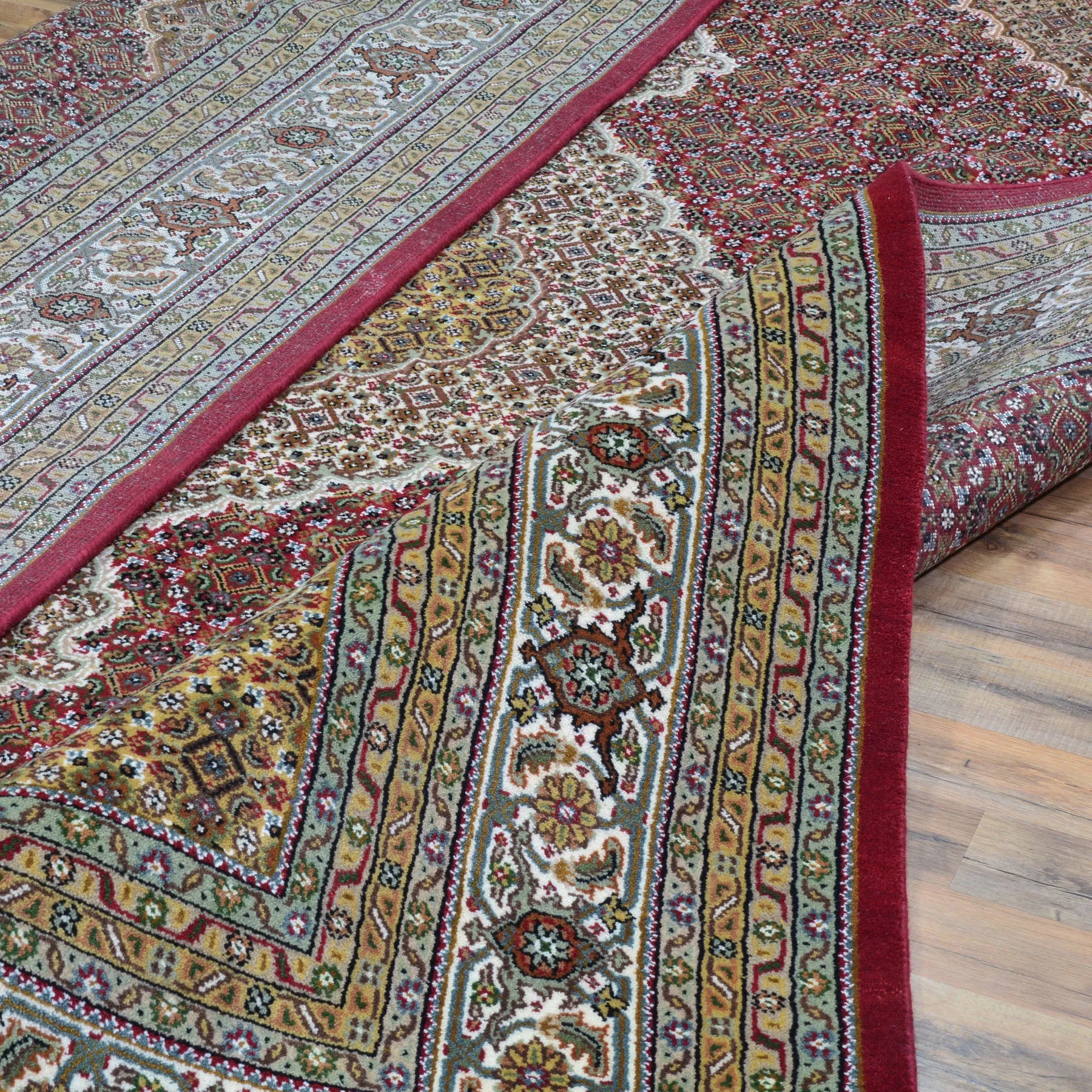 Hand-Knotted Mahi Tabriz Design Handmade Wool & Silk Rug (Size 8.0 X 10.3) Cwral-9237