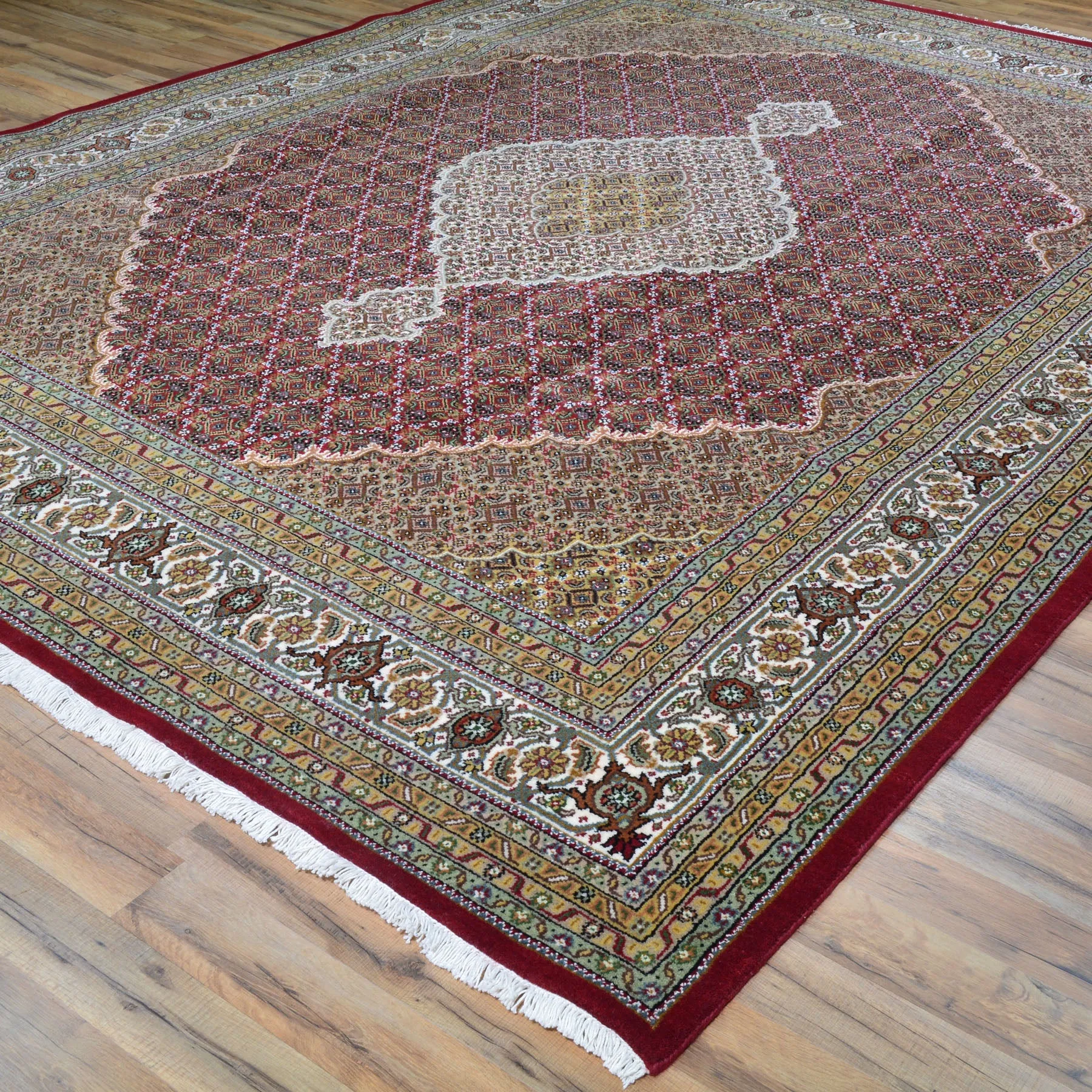 Hand-Knotted Mahi Tabriz Design Handmade Wool & Silk Rug (Size 8.0 X 10.3) Cwral-9237