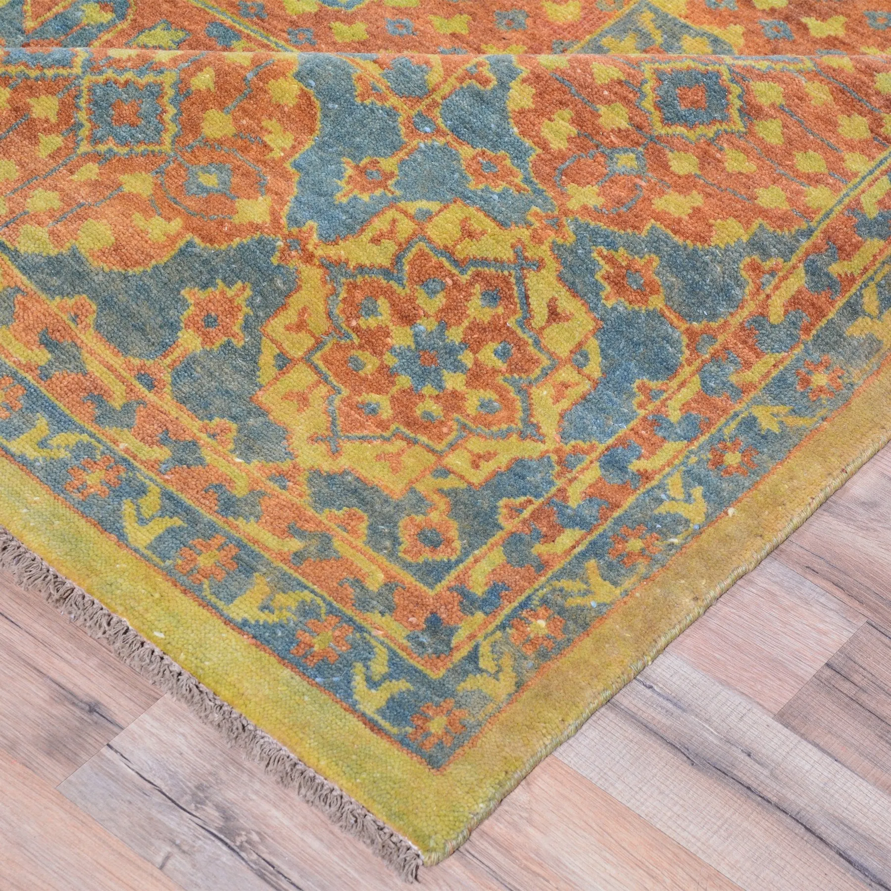 Hand-Knotted Mamluk Egyptian Design Wool Rug (Size 8.0 X 9.10) Brral-1095