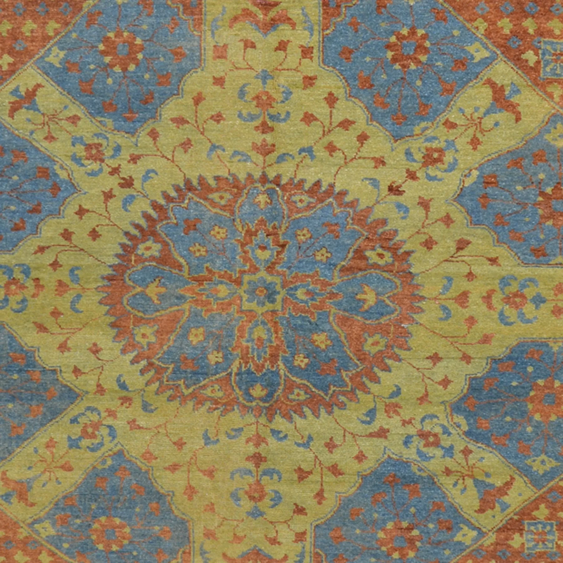 Hand-Knotted Mamluk Egyptian Design Wool Rug (Size 8.0 X 9.10) Brral-1095