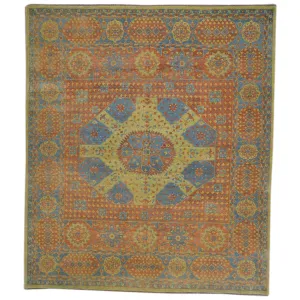 Hand-Knotted Mamluk Egyptian Design Wool Rug (Size 8.0 X 9.10) Brral-1095