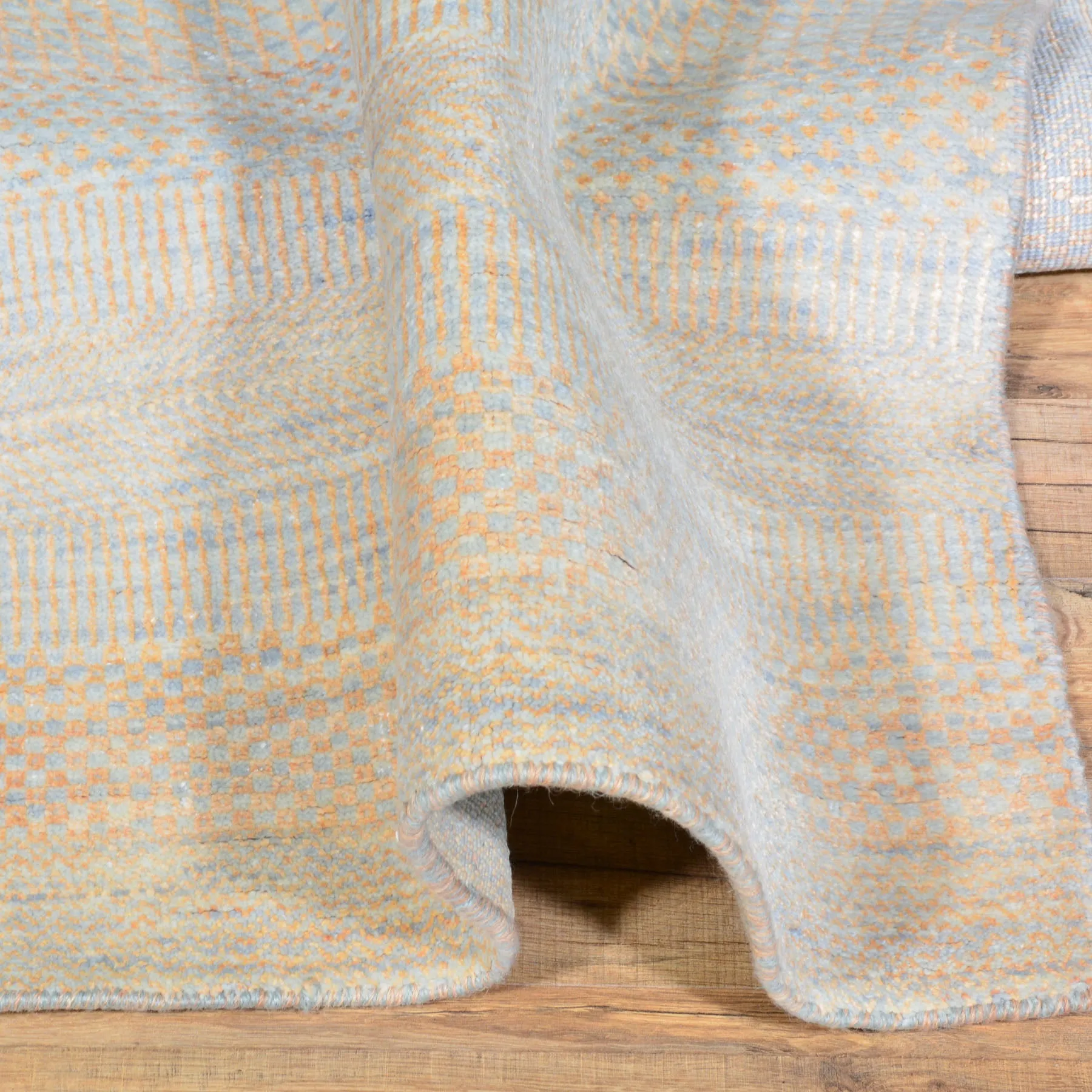 Hand-Knotted Modern Contemporary Gabbeh Design 100% Wool Rug (Size 2.5 X 11.9) Cwral-7206