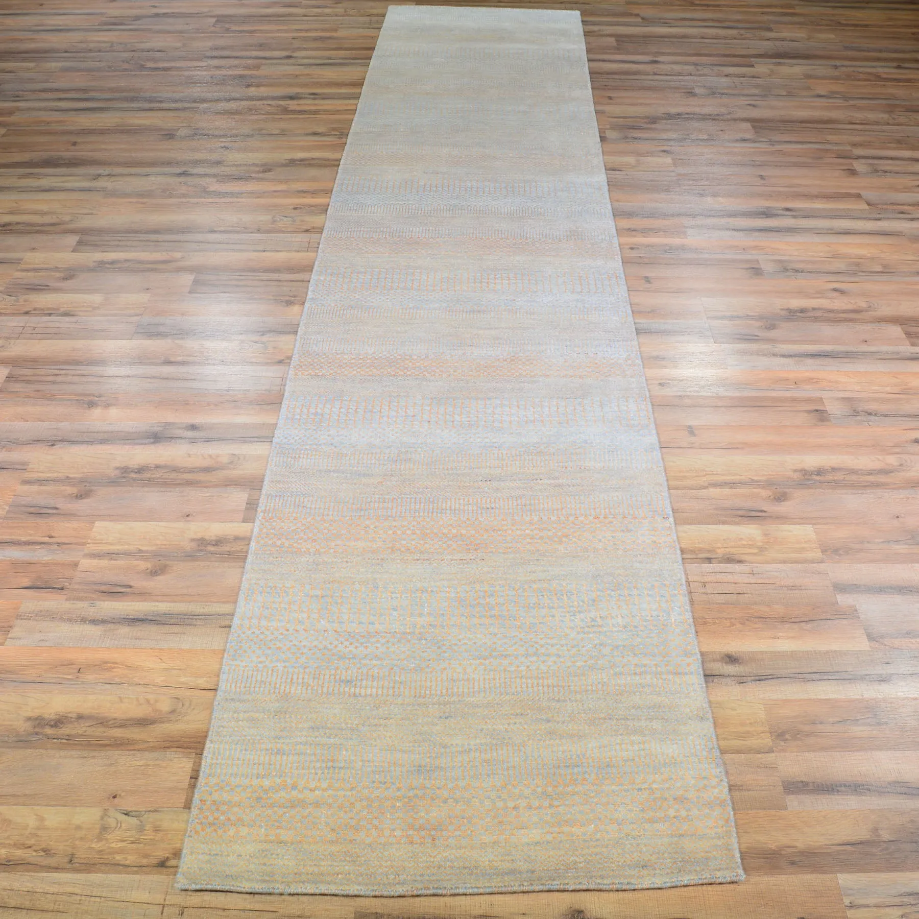 Hand-Knotted Modern Contemporary Gabbeh Design 100% Wool Rug (Size 2.5 X 11.9) Cwral-7206
