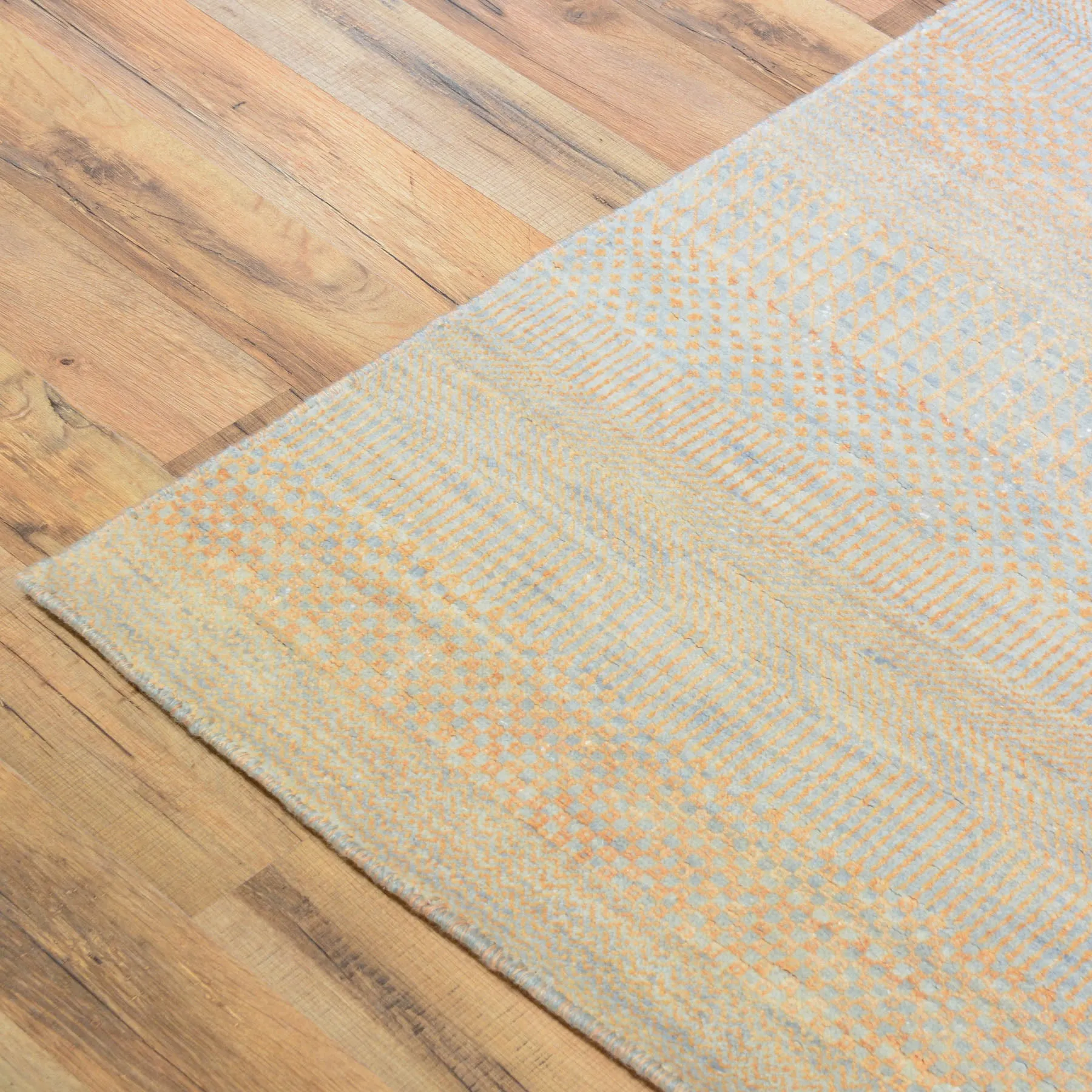 Hand-Knotted Modern Contemporary Gabbeh Design 100% Wool Rug (Size 2.5 X 11.9) Cwral-7206