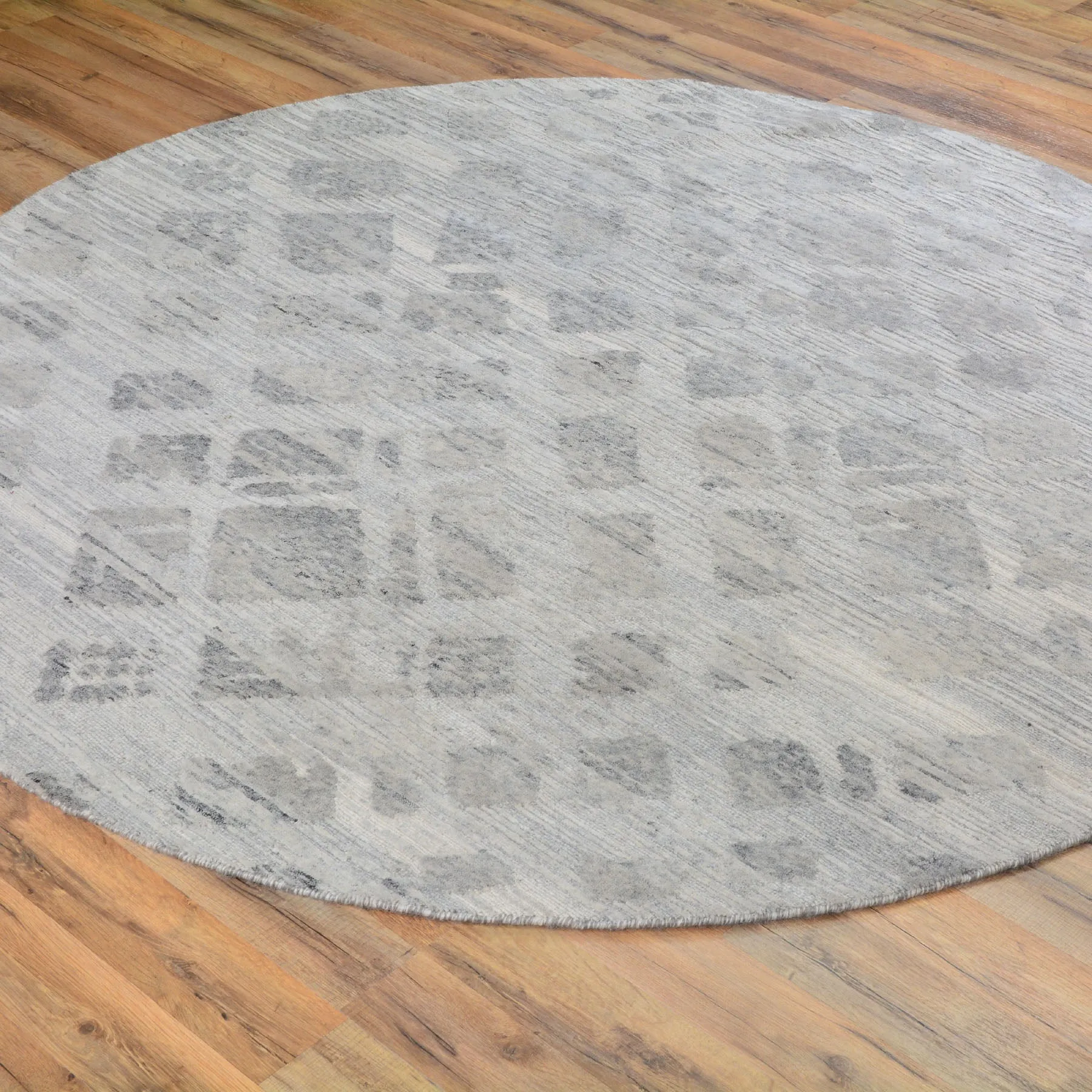 Hand-Knotted Modern Design Round Handmade Wool Rug (Size 6.0 X 6.0) Cwral-6999