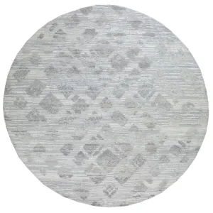 Hand-Knotted Modern Design Round Handmade Wool Rug (Size 6.0 X 6.0) Cwral-6999