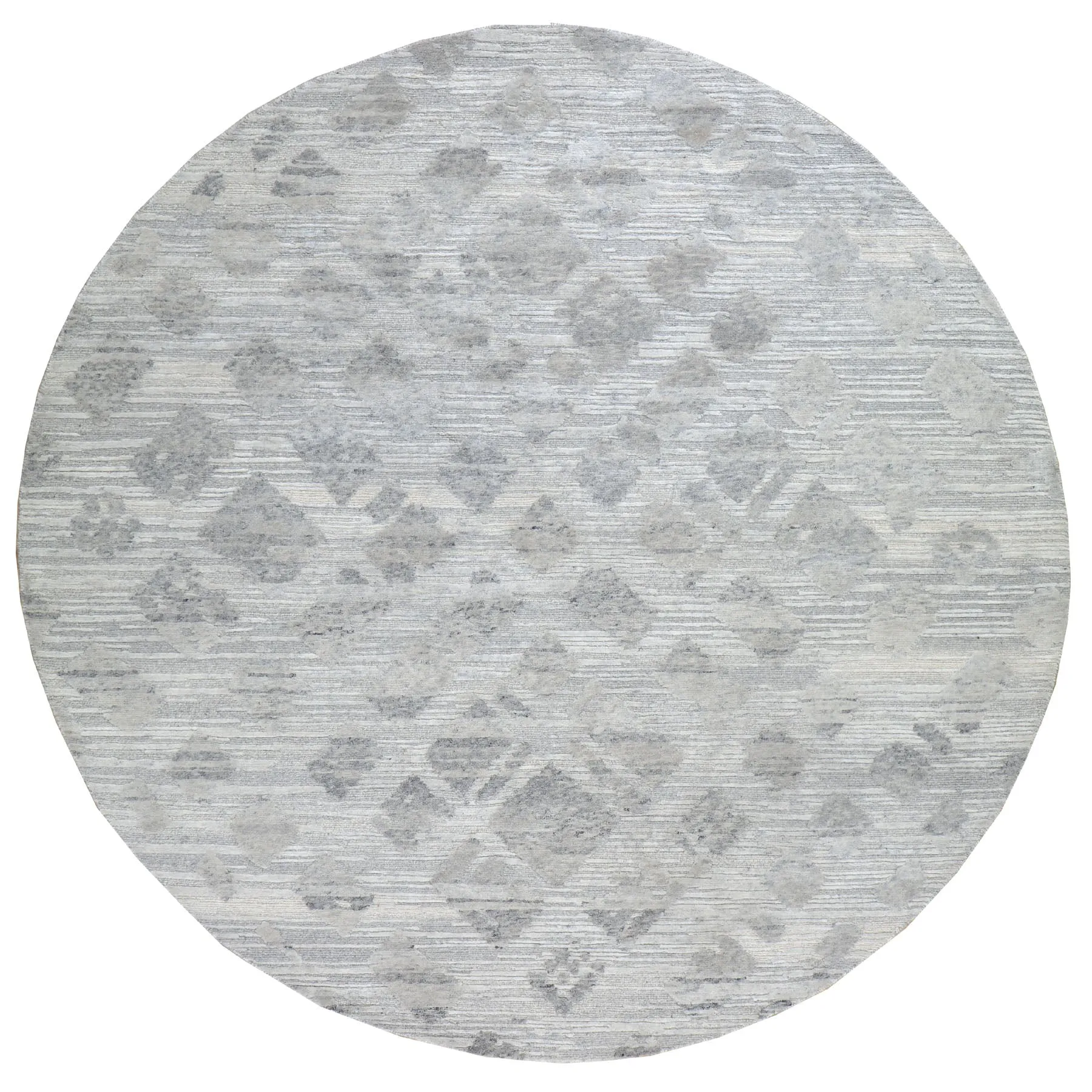Hand-Knotted Modern Design Round Handmade Wool Rug (Size 6.0 X 6.0) Cwral-6999