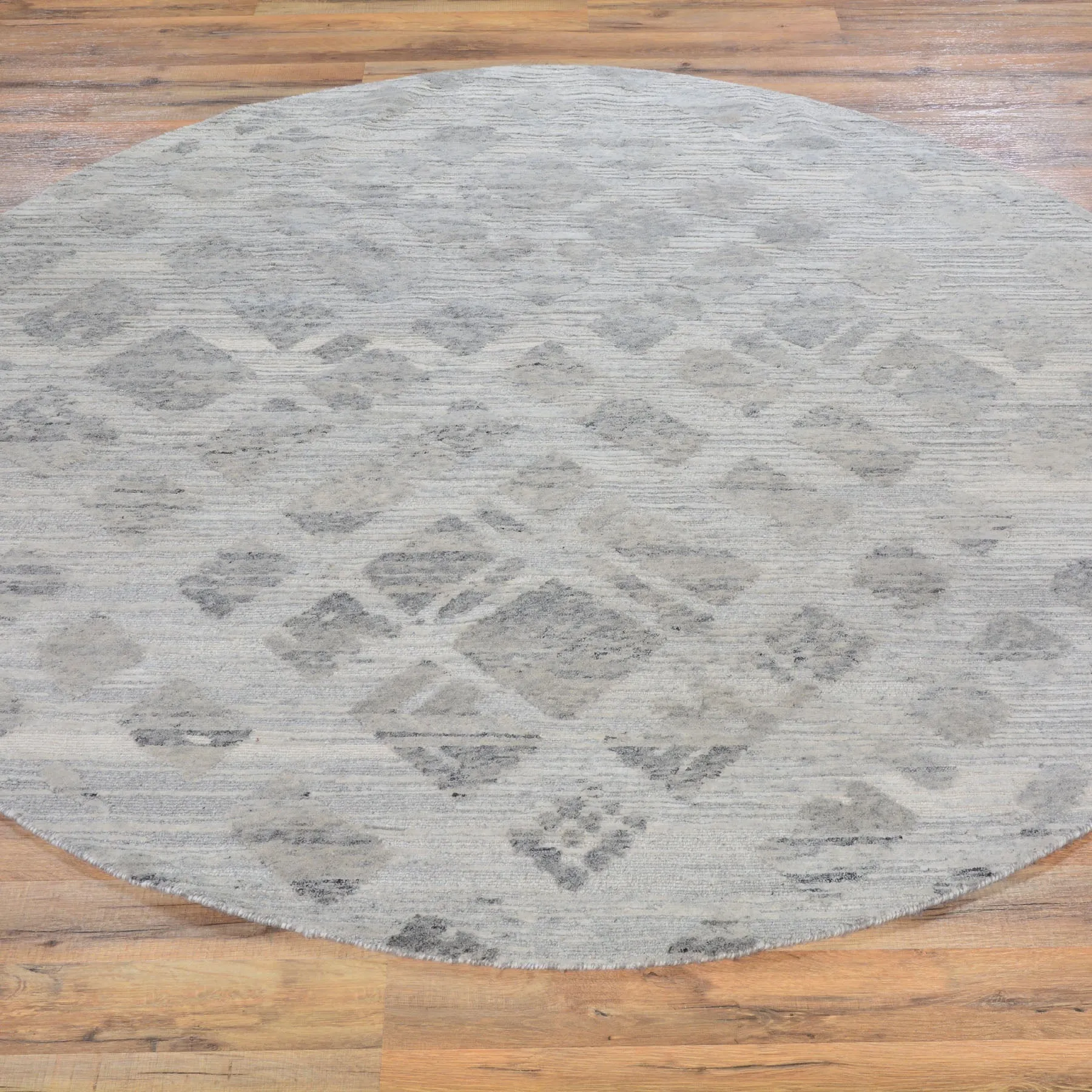 Hand-Knotted Modern Design Round Handmade Wool Rug (Size 6.0 X 6.0) Cwral-6999