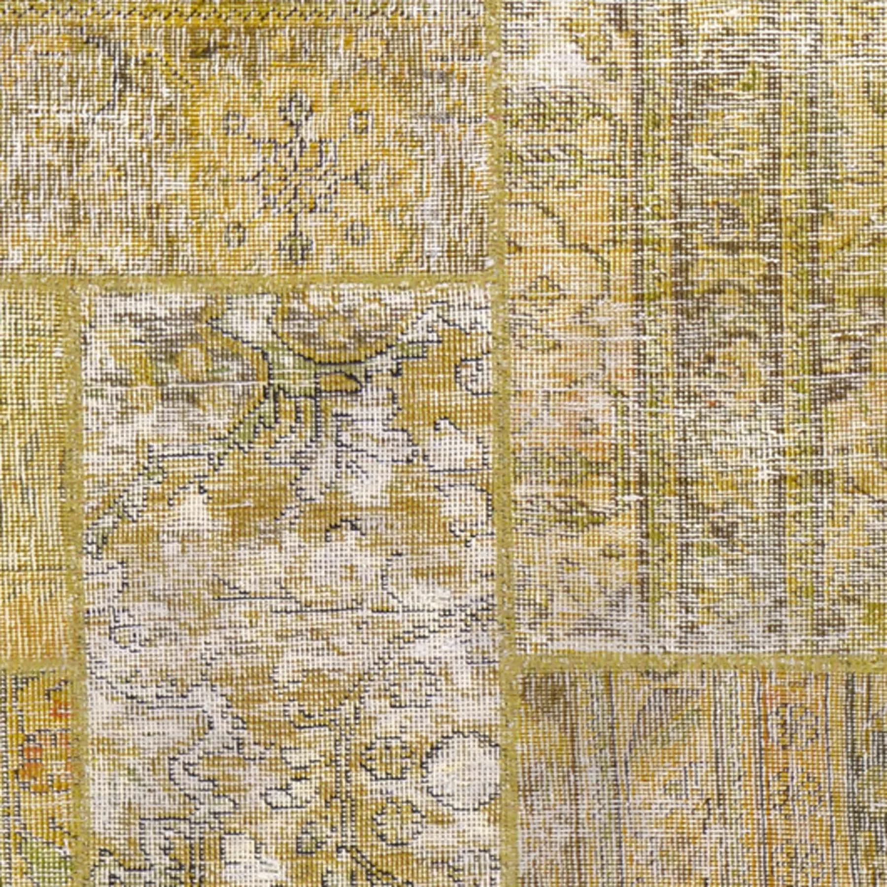 Hand-Knotted Modern Overdyed Patchwork Wool Handmade Rug (Size 5.1 X 6.11) Brral-738