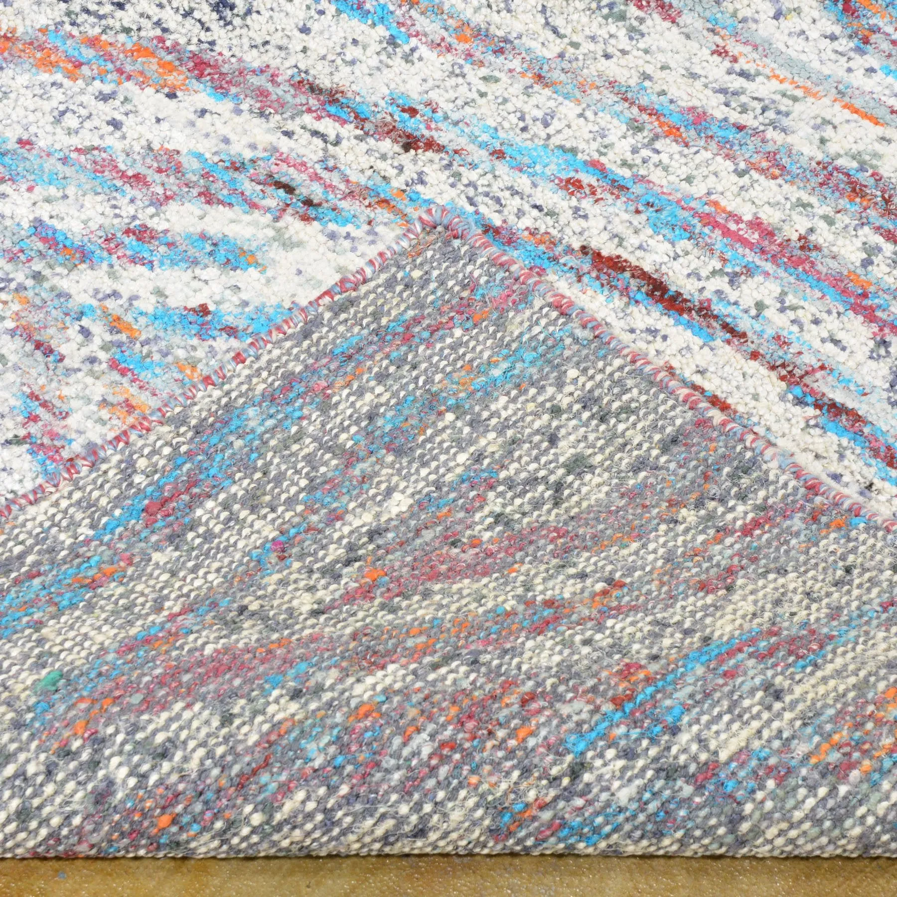 Hand-Knotted Modern Sari Silk Handmade Rug (Size 8.0 X 10.0) Brrsf-6117