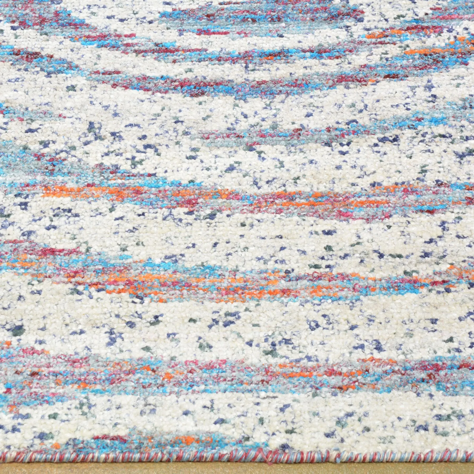 Hand-Knotted Modern Sari Silk Handmade Rug (Size 8.0 X 10.0) Brrsf-6117