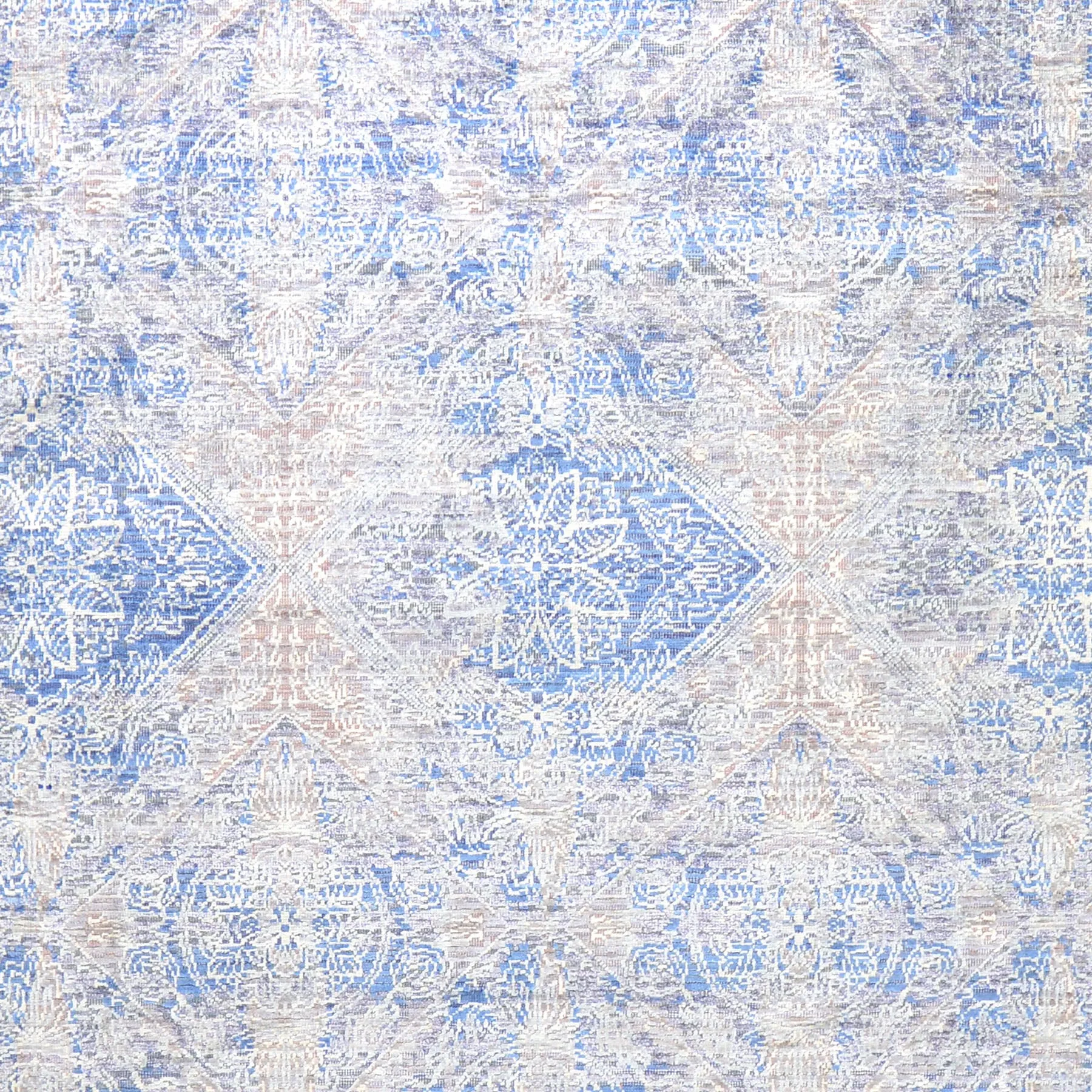 Hand-Knotted Modern Style Handmade Wool/Silk Rug (Size 8.0 X 10.0) Cwral-7479