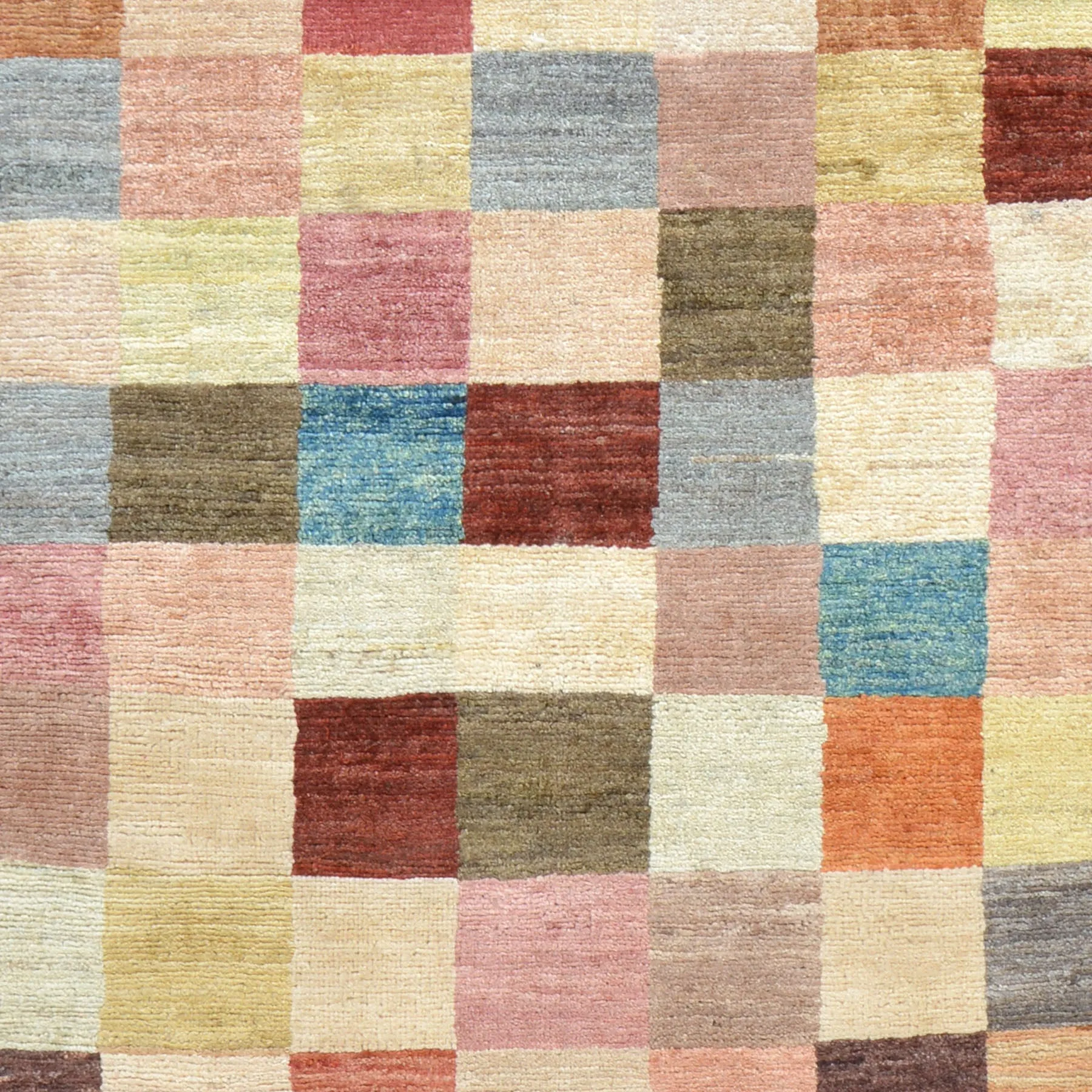 Hand-Knotted New Gabbeh Design Wool Area Rug (Size 4.2 X 6.4) Brral-798