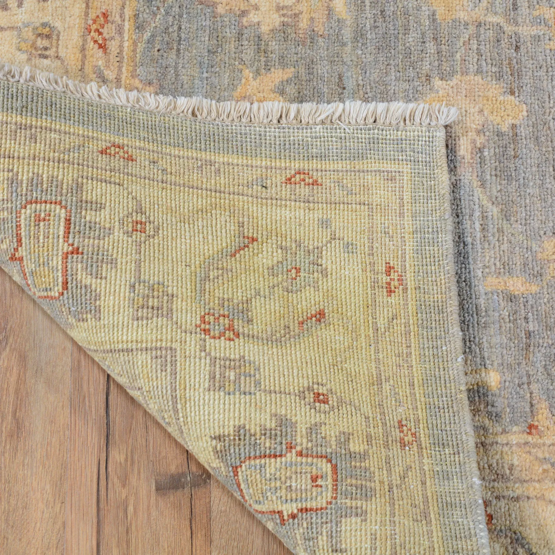 Hand-Knotted Oriental Afghan Chobi Oushak Design Wool Handmade Rug (Size 4.2 X 6.0) Cwral-6630