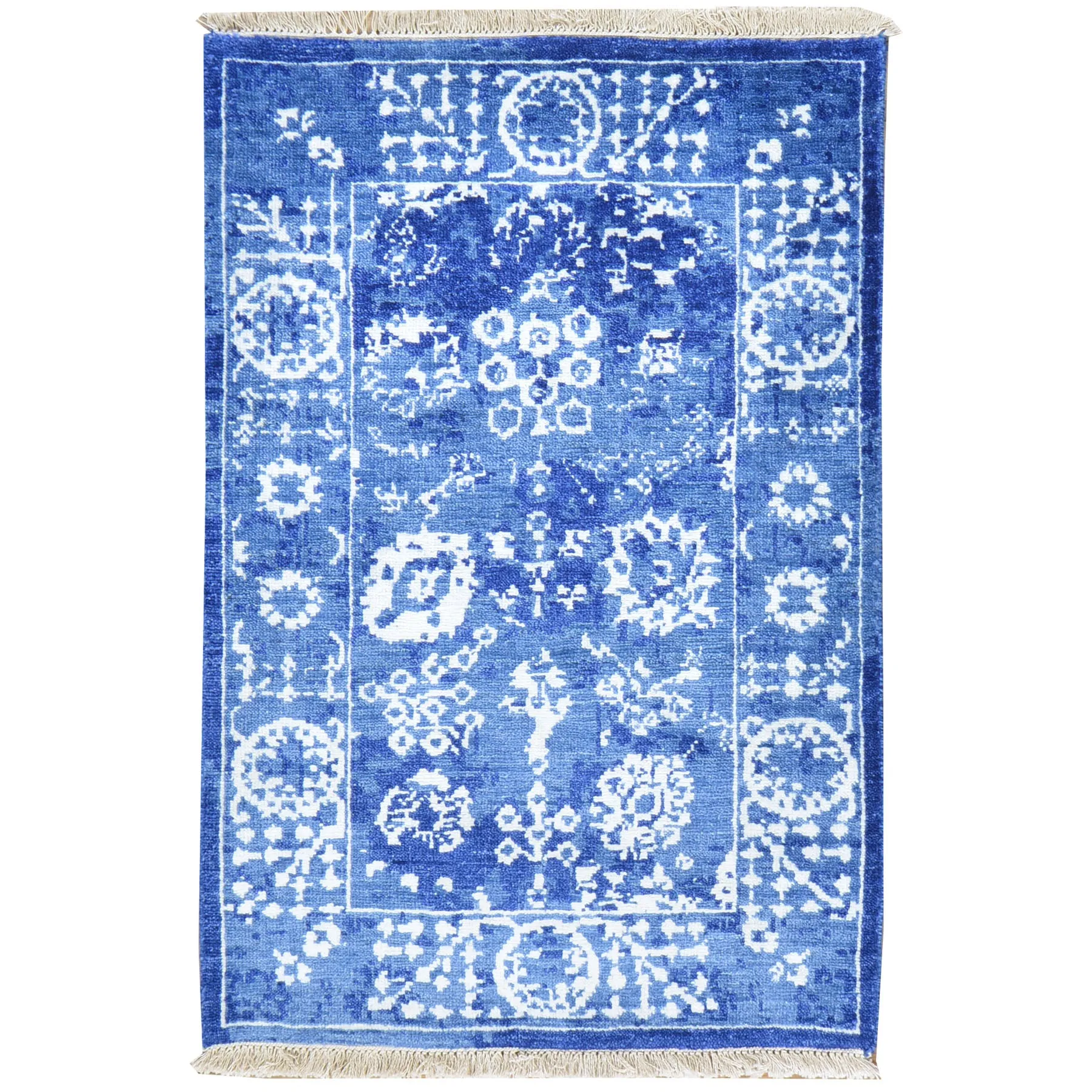 Hand-Knotted Oriental Design Handmade Wool Rug (Size 2.0 X 3.1) Cwral-8004