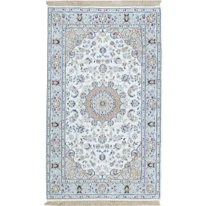 Hand-Knotted Oriental Handmade Tribal Nain Design Rug (Size 3.1 X 5.2) Cwral-10842
