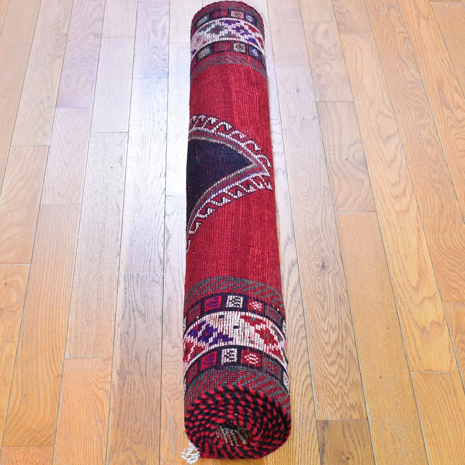 Hand-Knotted Oriental Persian Shiraz Tribal Handmade Wool Rug (Size 4.0 X 7.4) Cwral-8871