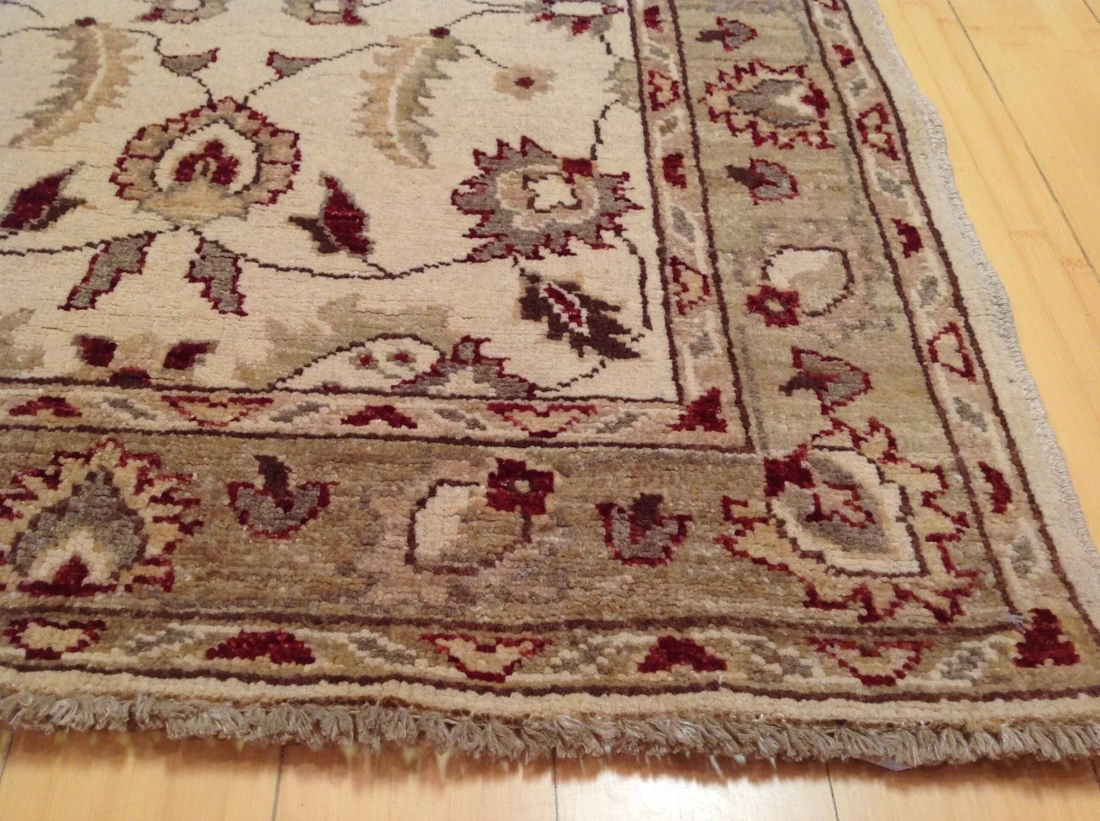 Hand-Knotted Oriental Peshawar Chobi Floral Design 100% Wool Rug (Size 2.8 X 10.2) Brral-1524