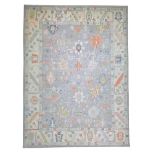 Hand-Knotted Oriental Peshawar Oushak Design Wool Handmade Rug (Size 9. X 12.0) Cwral-10059