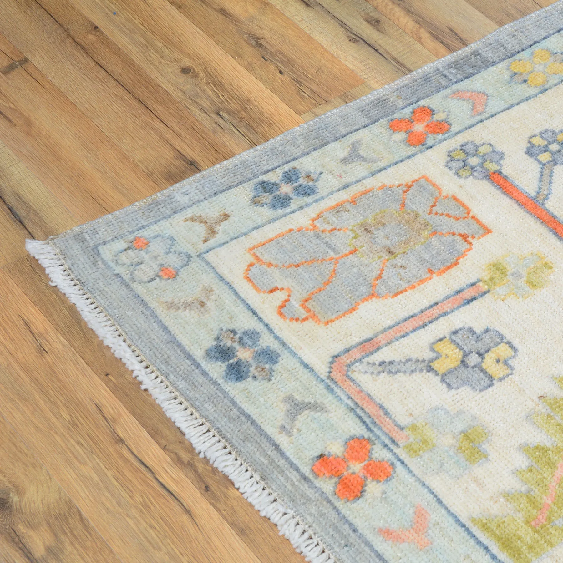 Hand-Knotted Oriental Peshawar Oushak Design Wool Handmade Rug (Size 9. X 12.0) Cwral-10059
