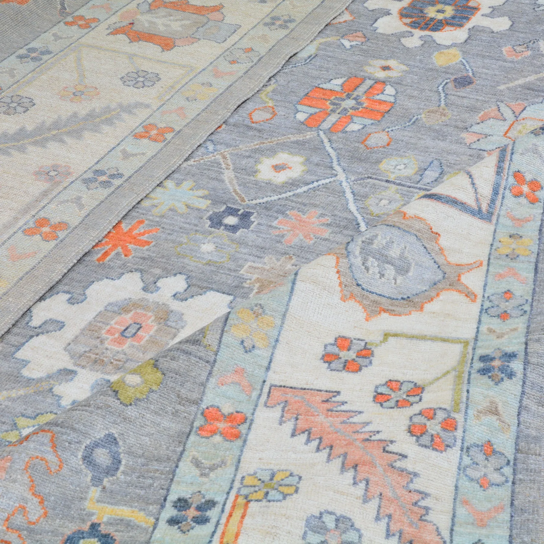 Hand-Knotted Oriental Peshawar Oushak Design Wool Handmade Rug (Size 9. X 12.0) Cwral-10059