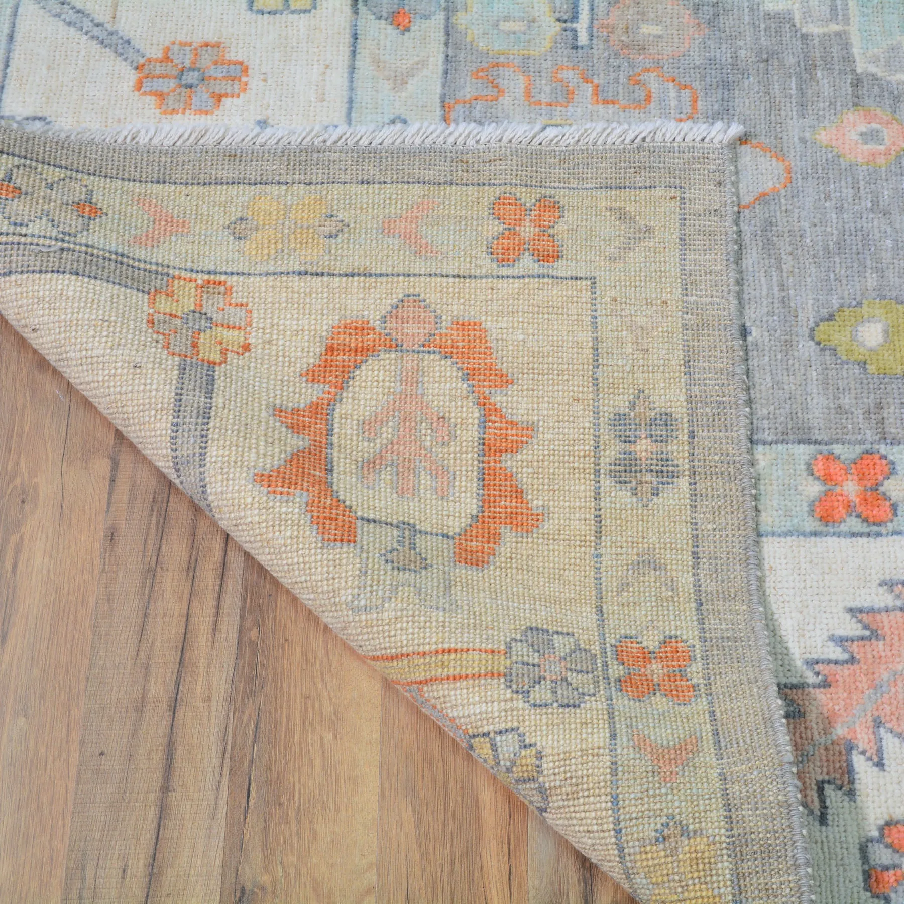 Hand-Knotted Oriental Peshawar Oushak Design Wool Handmade Rug (Size 9. X 12.0) Cwral-10059