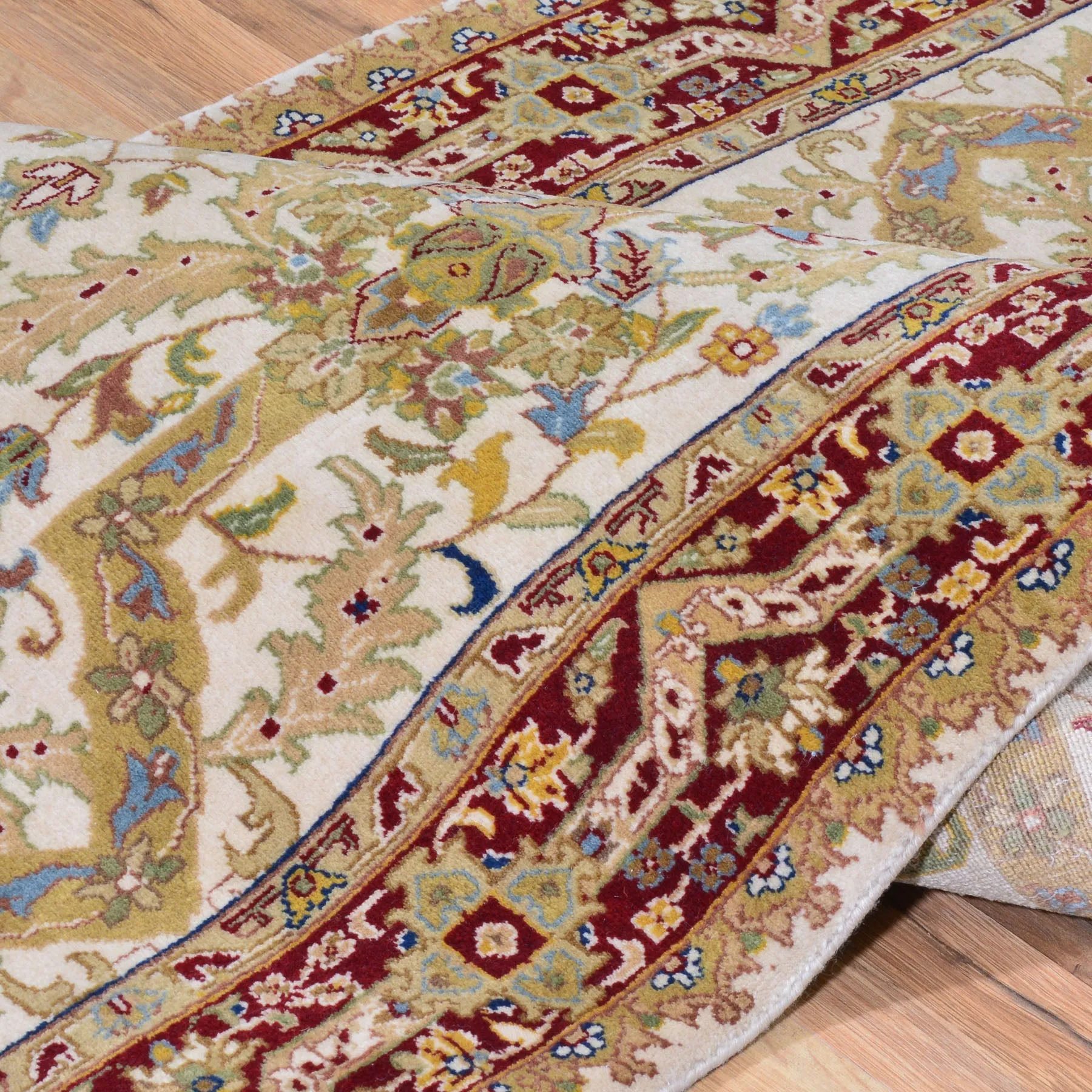 Hand-Knotted Oriental Tribal Design Handmade New Zealand Wool (Size 3.3 X 13.4) Brrsf-201