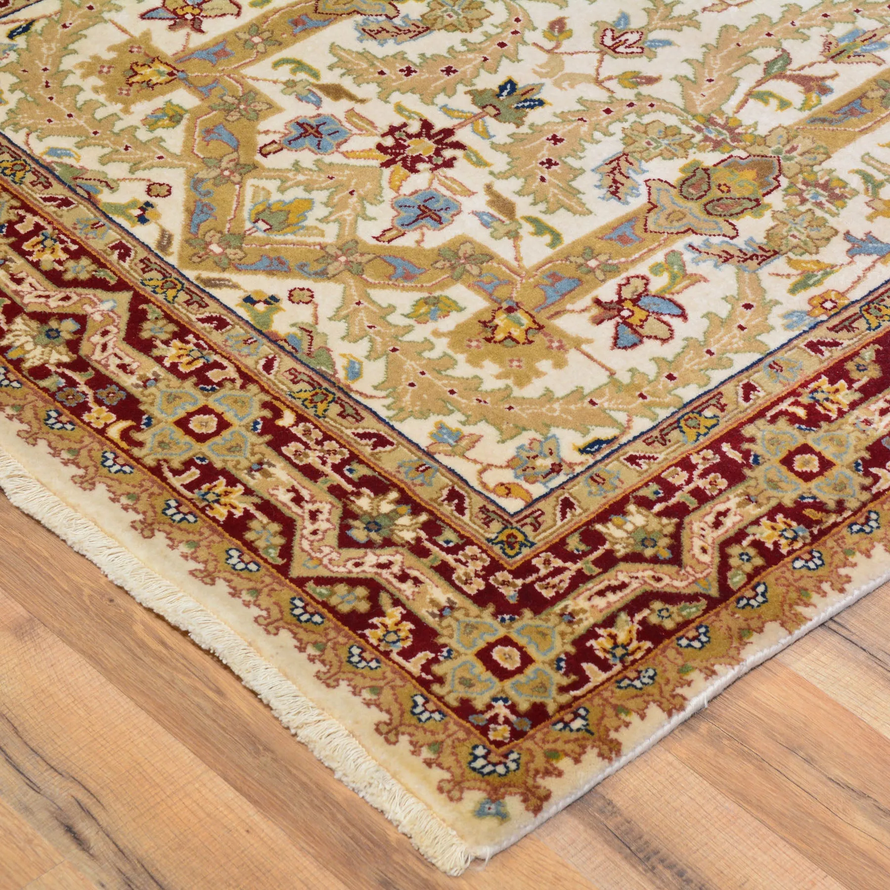 Hand-Knotted Oriental Tribal Design Handmade New Zealand Wool (Size 3.3 X 13.4) Brrsf-201