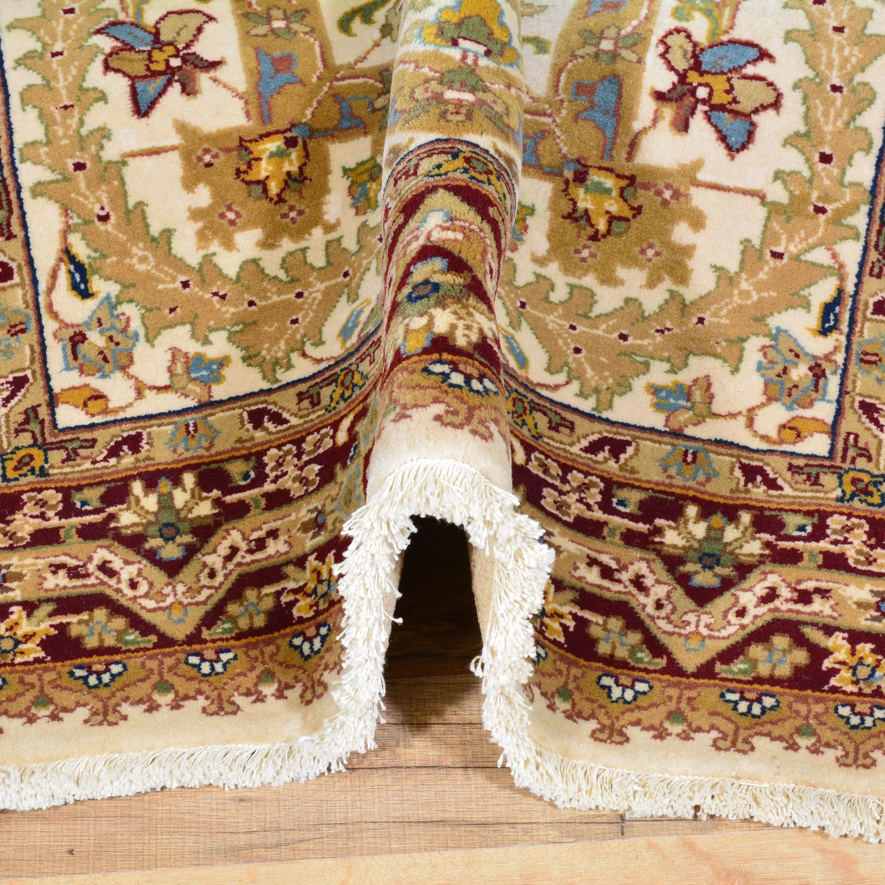 Hand-Knotted Oriental Tribal Design Handmade New Zealand Wool (Size 3.3 X 13.4) Brrsf-201