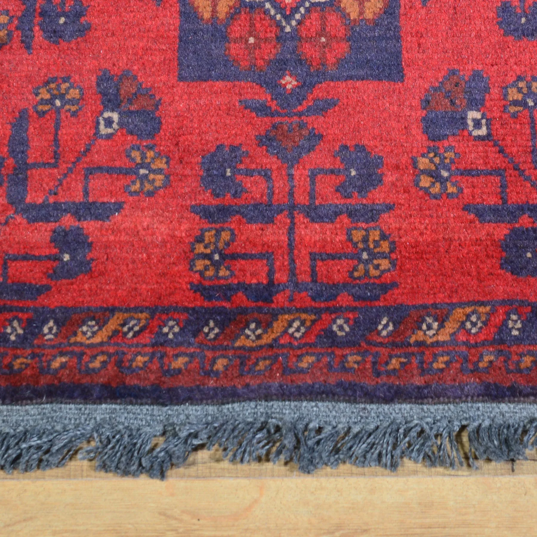 Hand-Knotted Oriental Tribal Turkoman Handmade 100% Wool Rug (Size 1.8 X 3.7) Cwral-7968